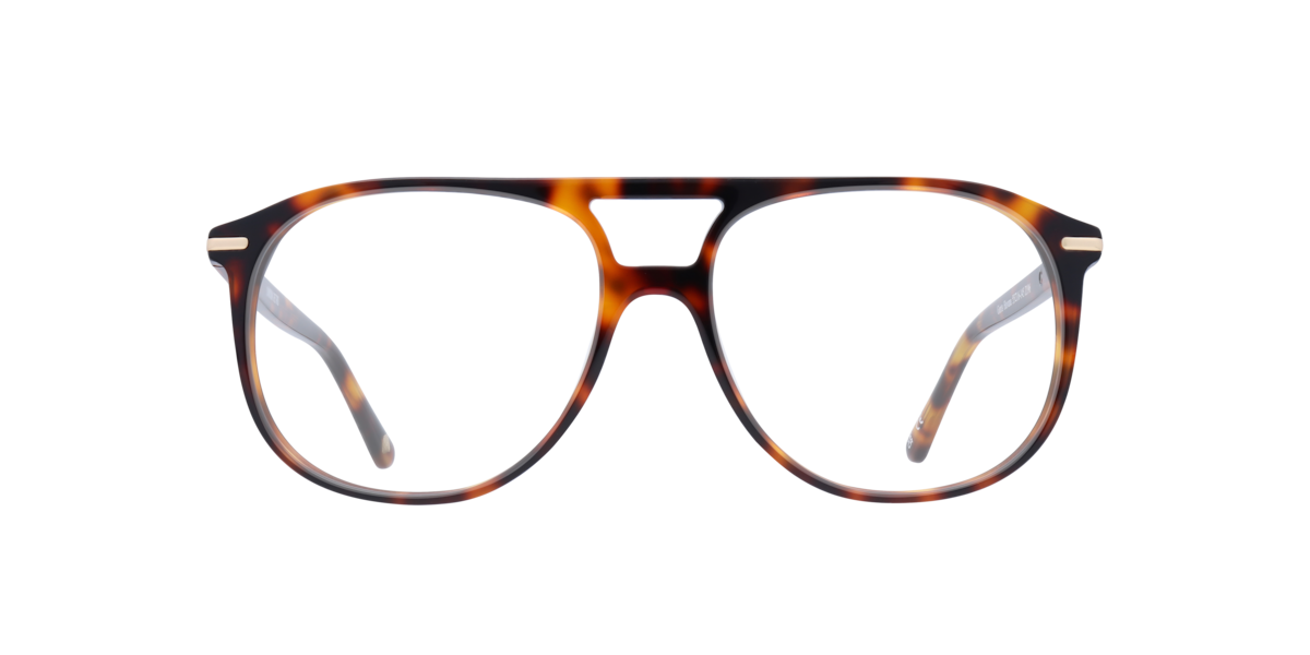 London Retro Unisex Havana Pilot Acetate Eyeglasses Online - Full Rim - Gants
