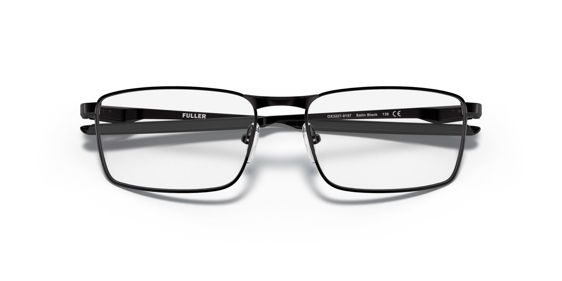 Fuller™ Satin Black MetalEyeglass Frames for Glasses Direct, Closed View