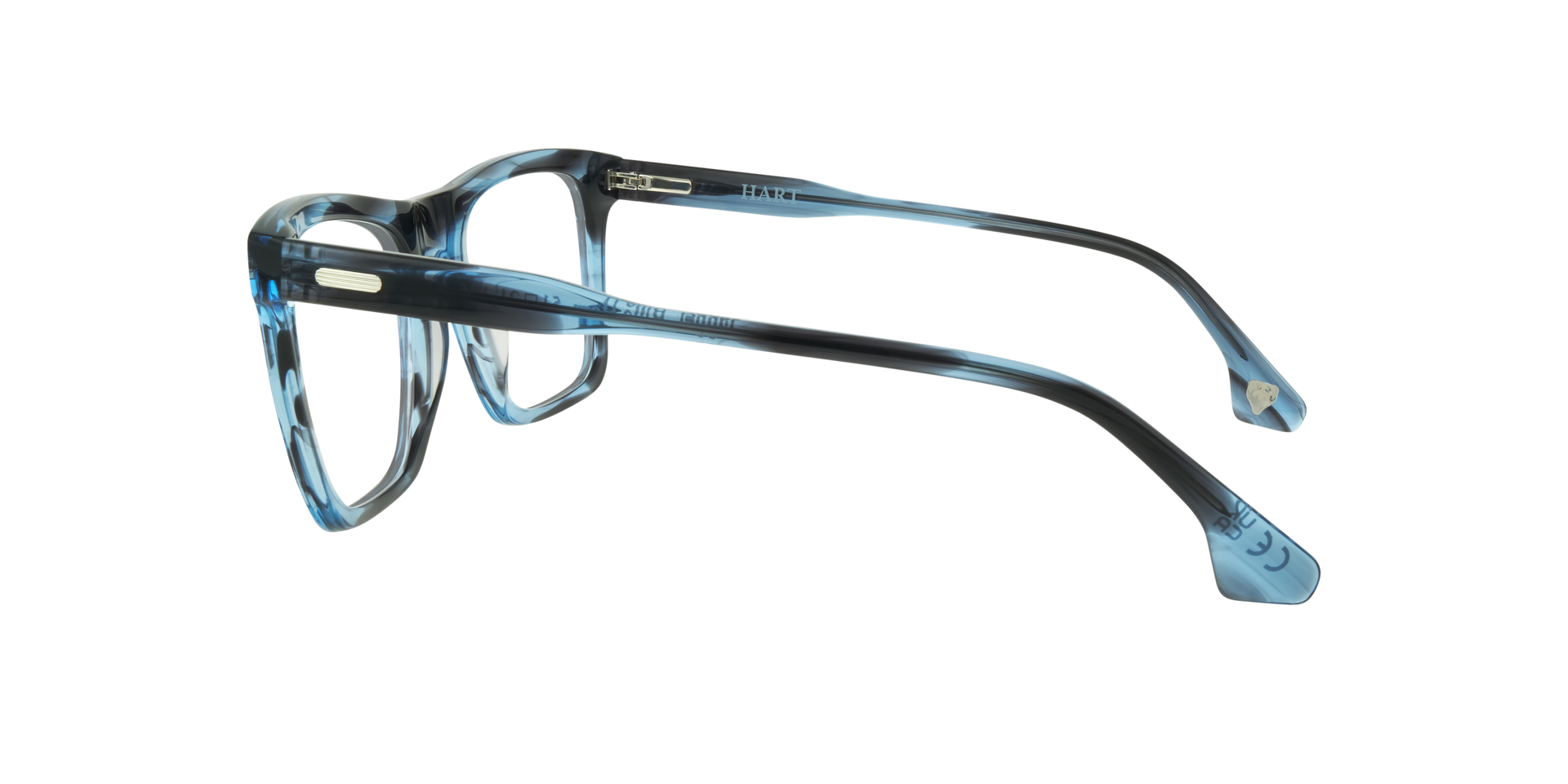 Jagger Blue Horn AcetateEyeglass Frames for Glasses Direct, Side View