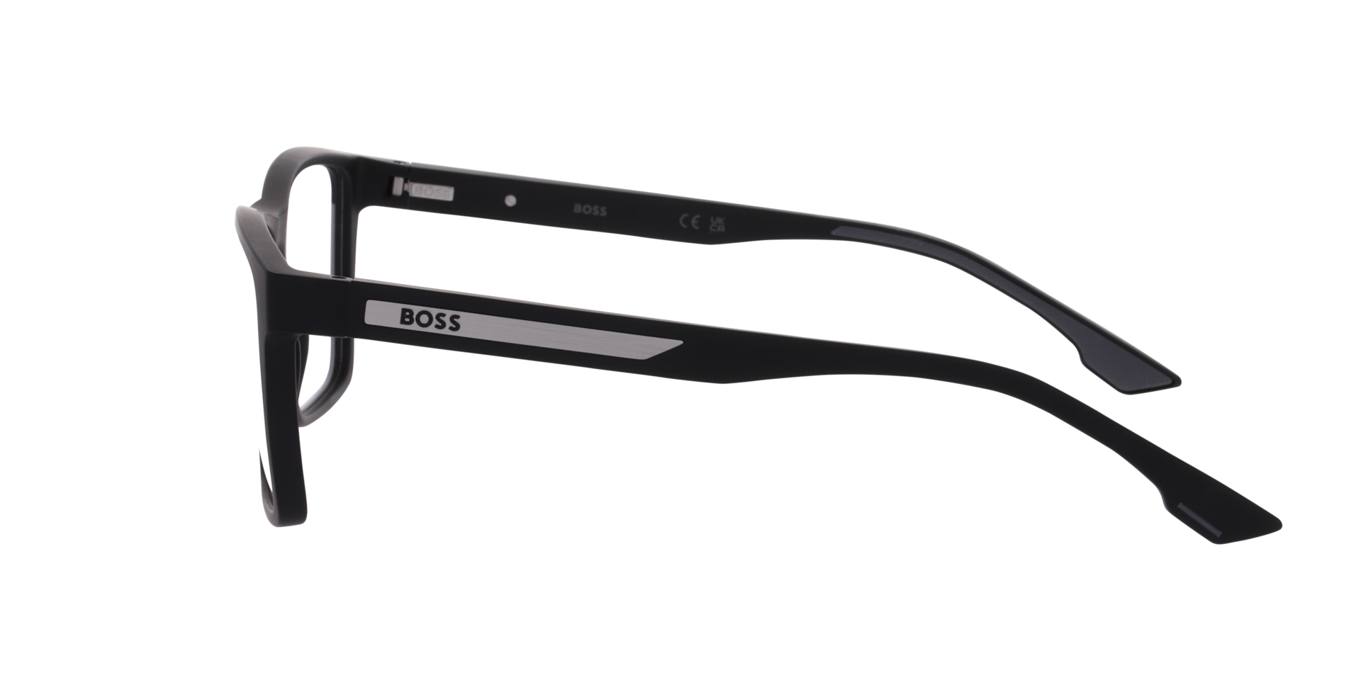 BOSS 1909 Black PlasticEyeglass Frames for Glasses Direct, Side View