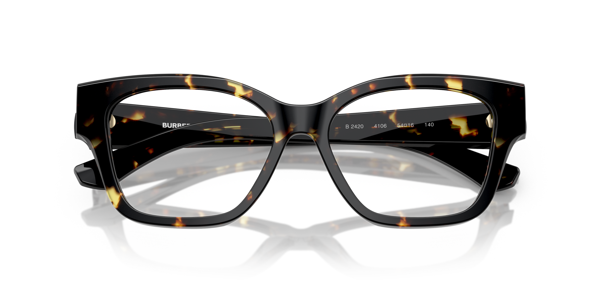 BE2420 Yellow Havana AcetateEyeglass Frames for Glasses Direct, Side View