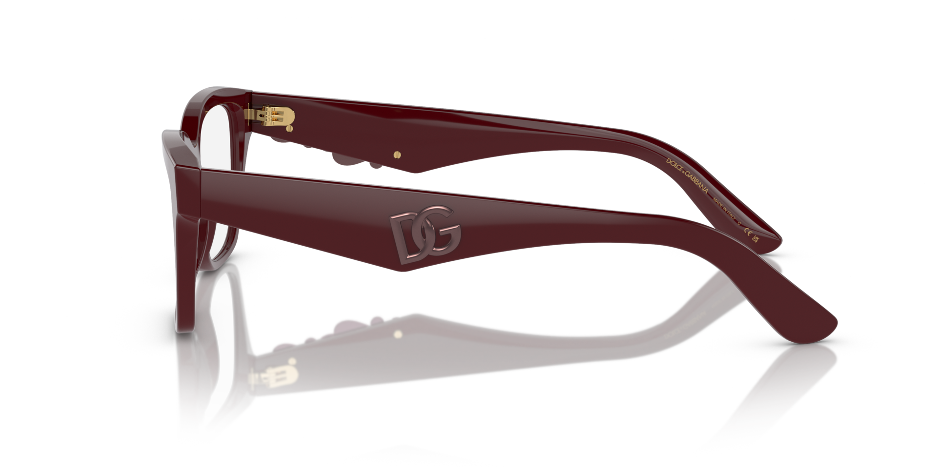 DG3370 Bordeaux AcetateEyeglass Frames for Glasses Direct, Side View