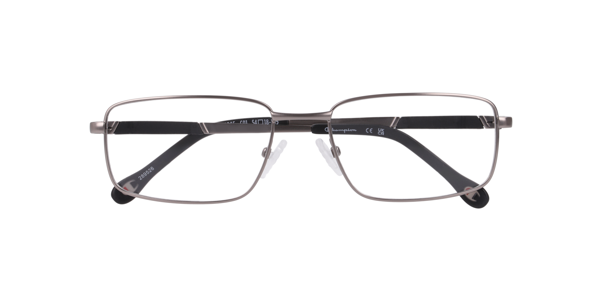 Cu1015 Gunmetal MetalEyeglass Frames for Glasses Direct, Closed View