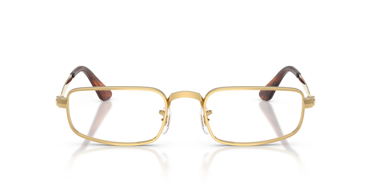 Ray-Ban Unisex Arista Gold Rectangle Metal Eyeglasses Online - Full Rim - Rb3927v