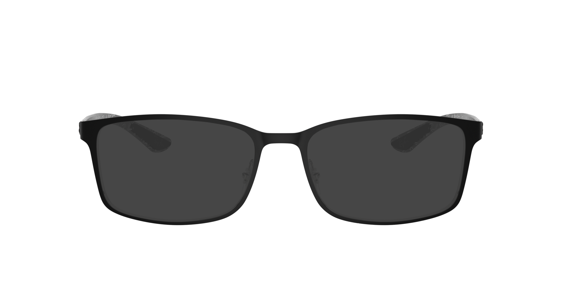 RB8424 Matte Black & Silver MetalEyeglass Frames for Glasses Direct, with Tinted Lenses