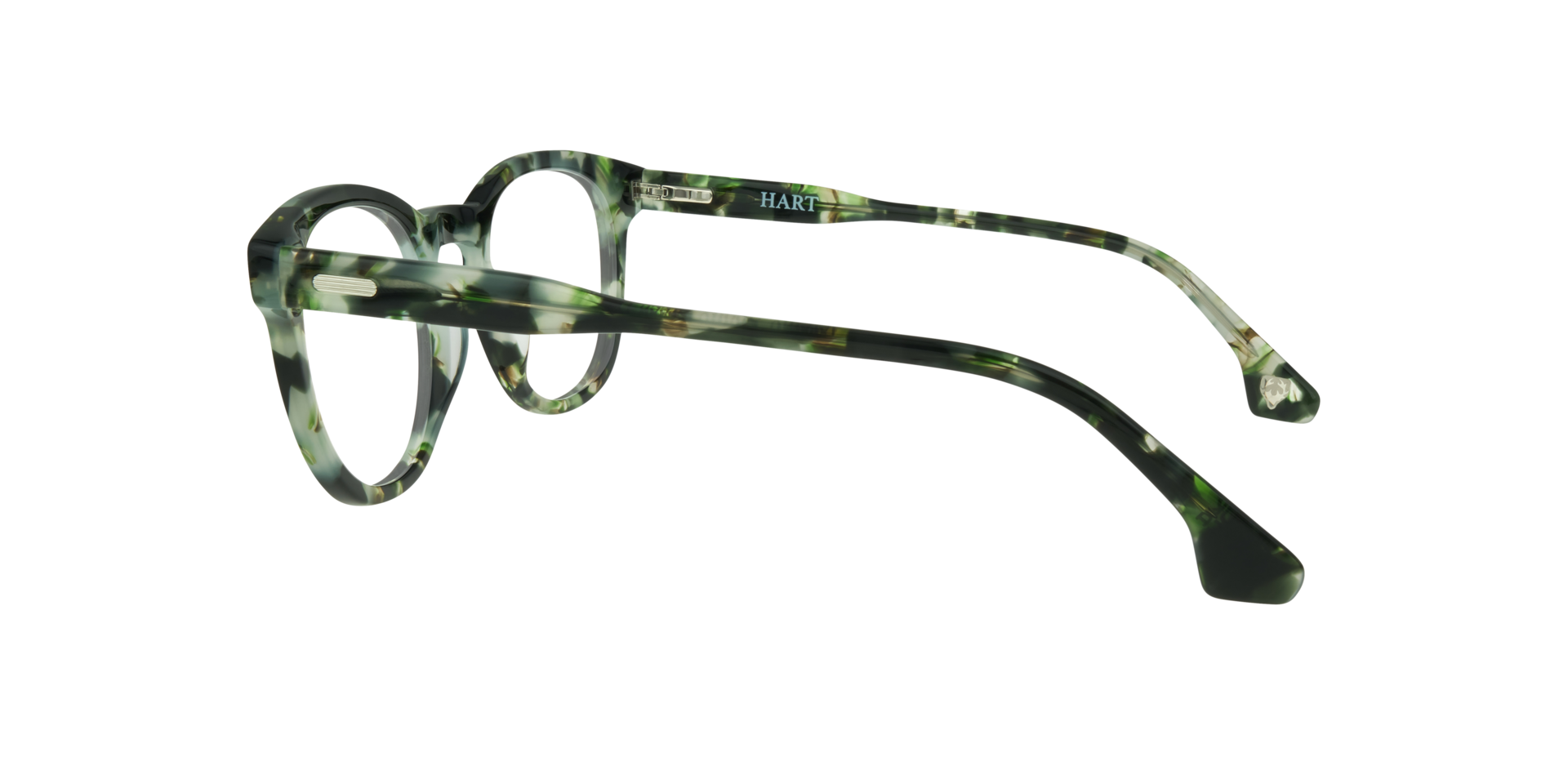 Jeremy Spotty Green Havana AcetateEyeglass Frames for Glasses Direct, Side View