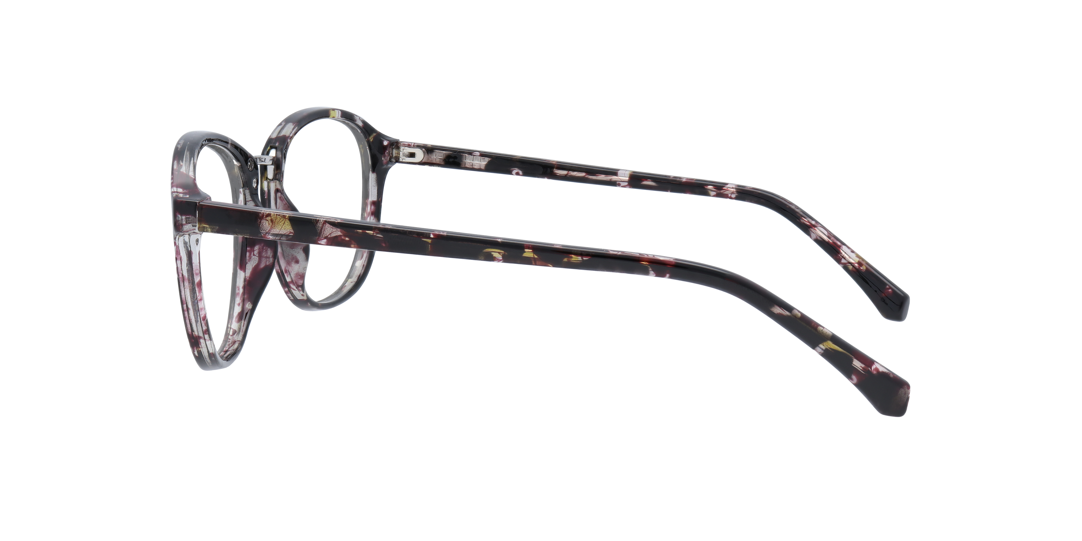 Cassidy Black Havana PlasticEyeglass Frames for Glasses Direct, Side View