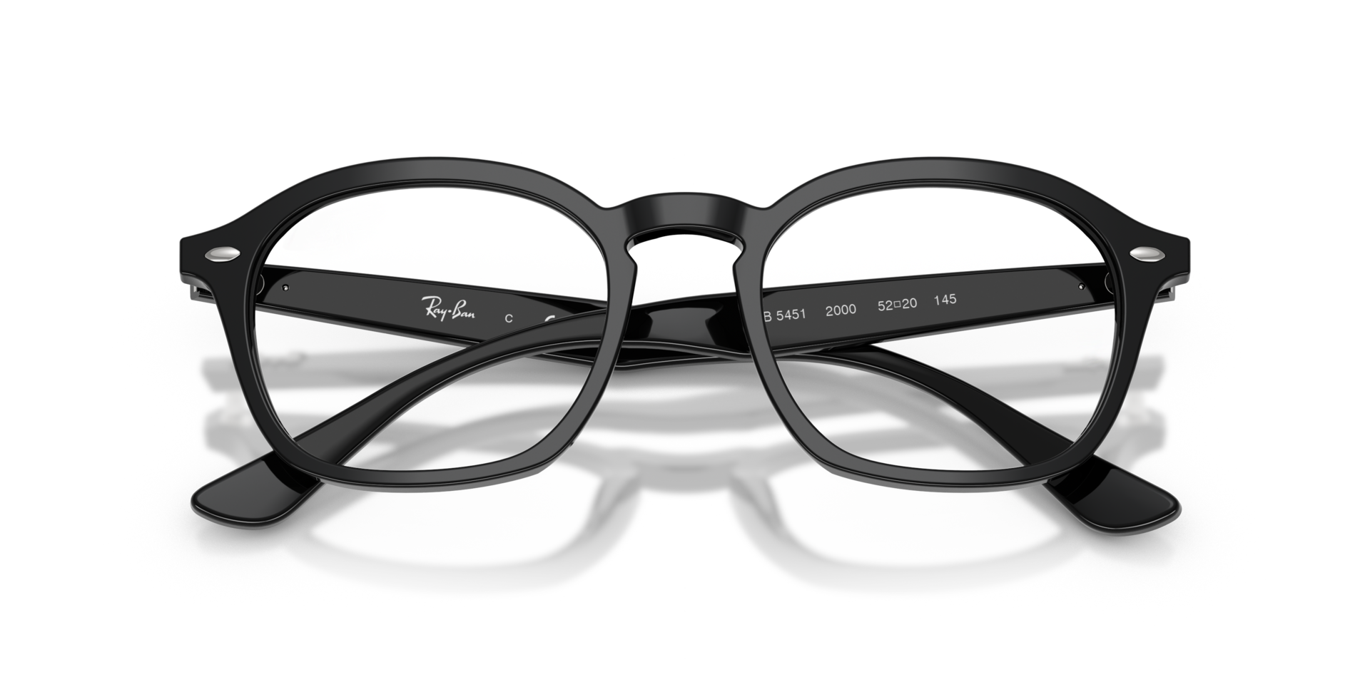 RB5451 Black AcetateEyeglass Frames for Glasses Direct, Closed View