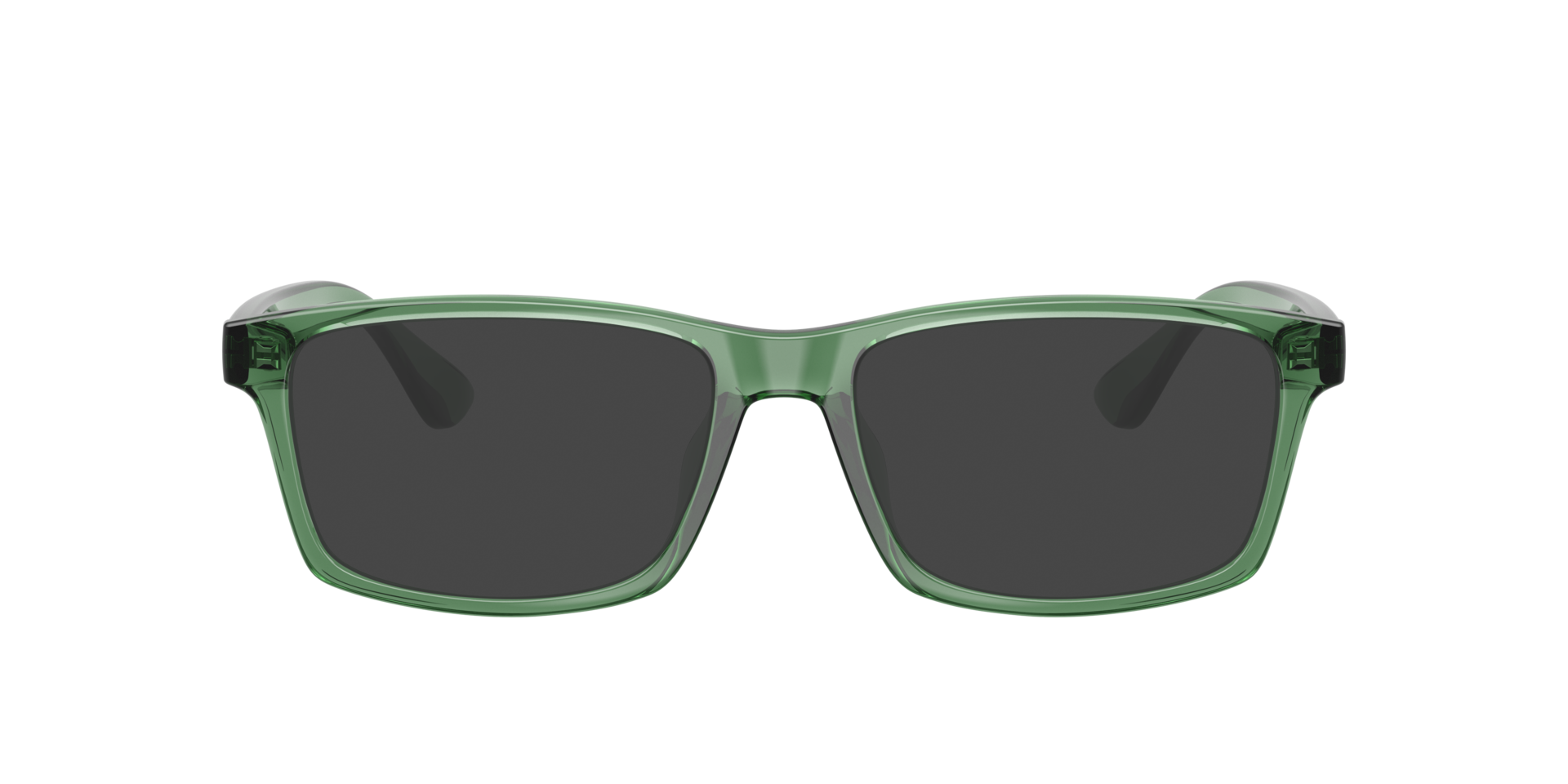 AX3083U Shiny Transparent Green PlasticEyeglass Frames for Glasses Direct, with Tinted Lenses
