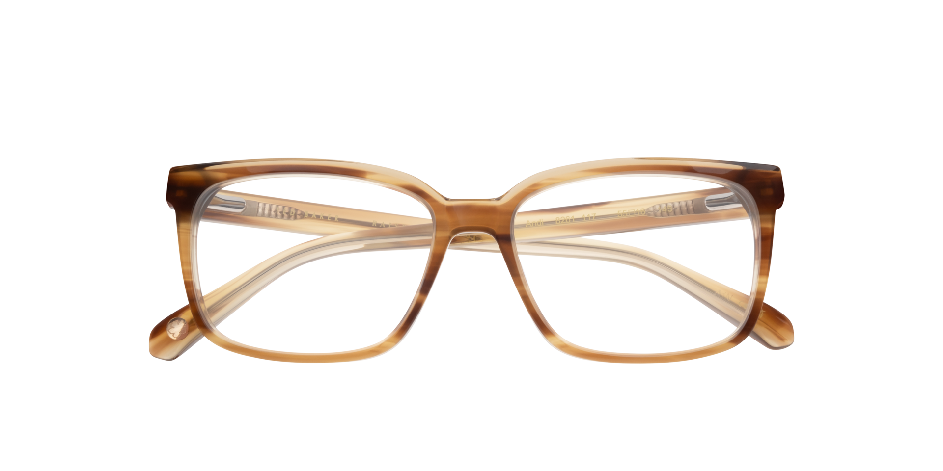 TB8261 Brown Shiny AcetateEyeglass Frames for Glasses Direct, Closed View