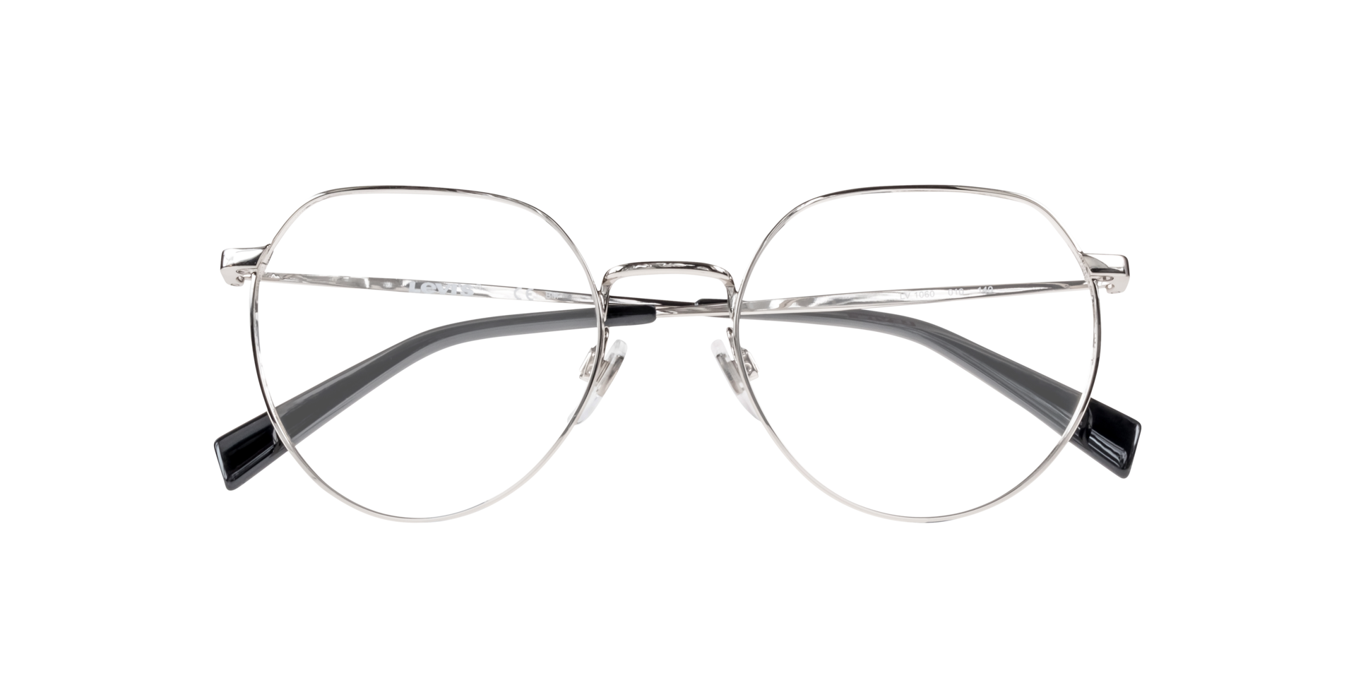 LV 1060 Silver MetalEyeglass Frames for Glasses Direct, Closed View
