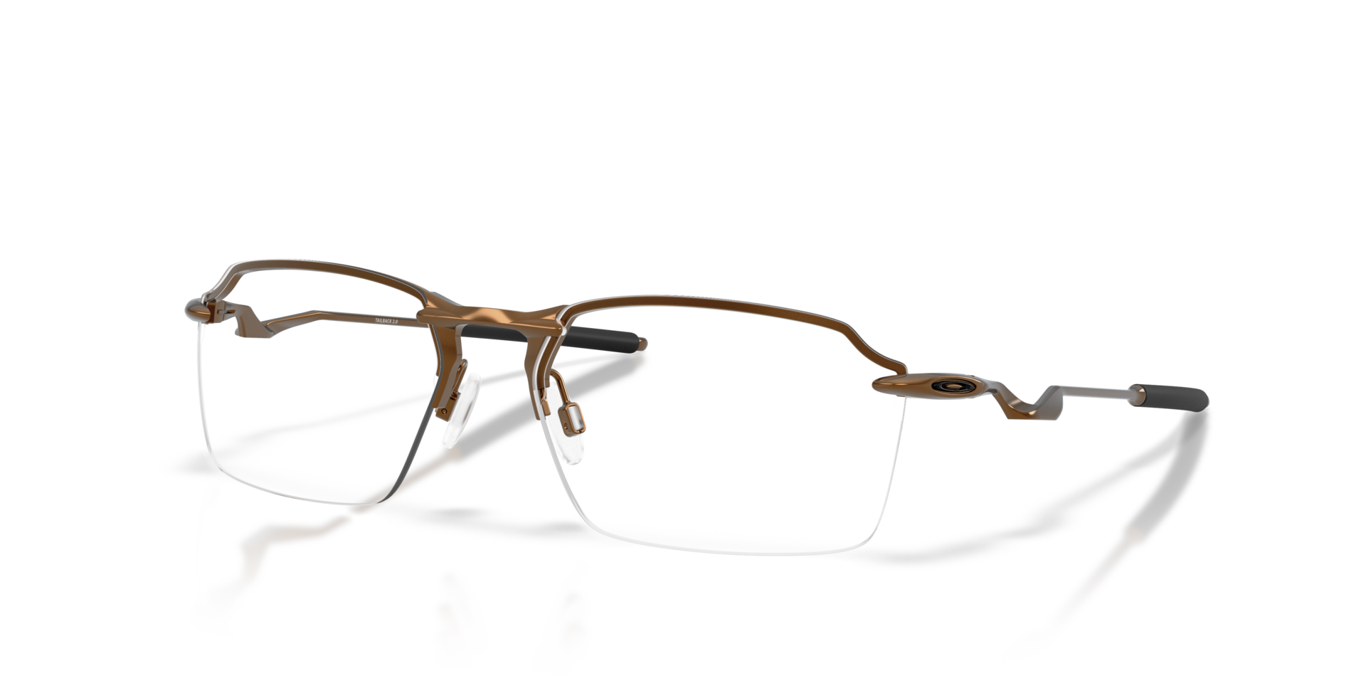Tailback 2.0 Satin Toast TitaniumEyeglass Frames for Glasses Direct, Angle View