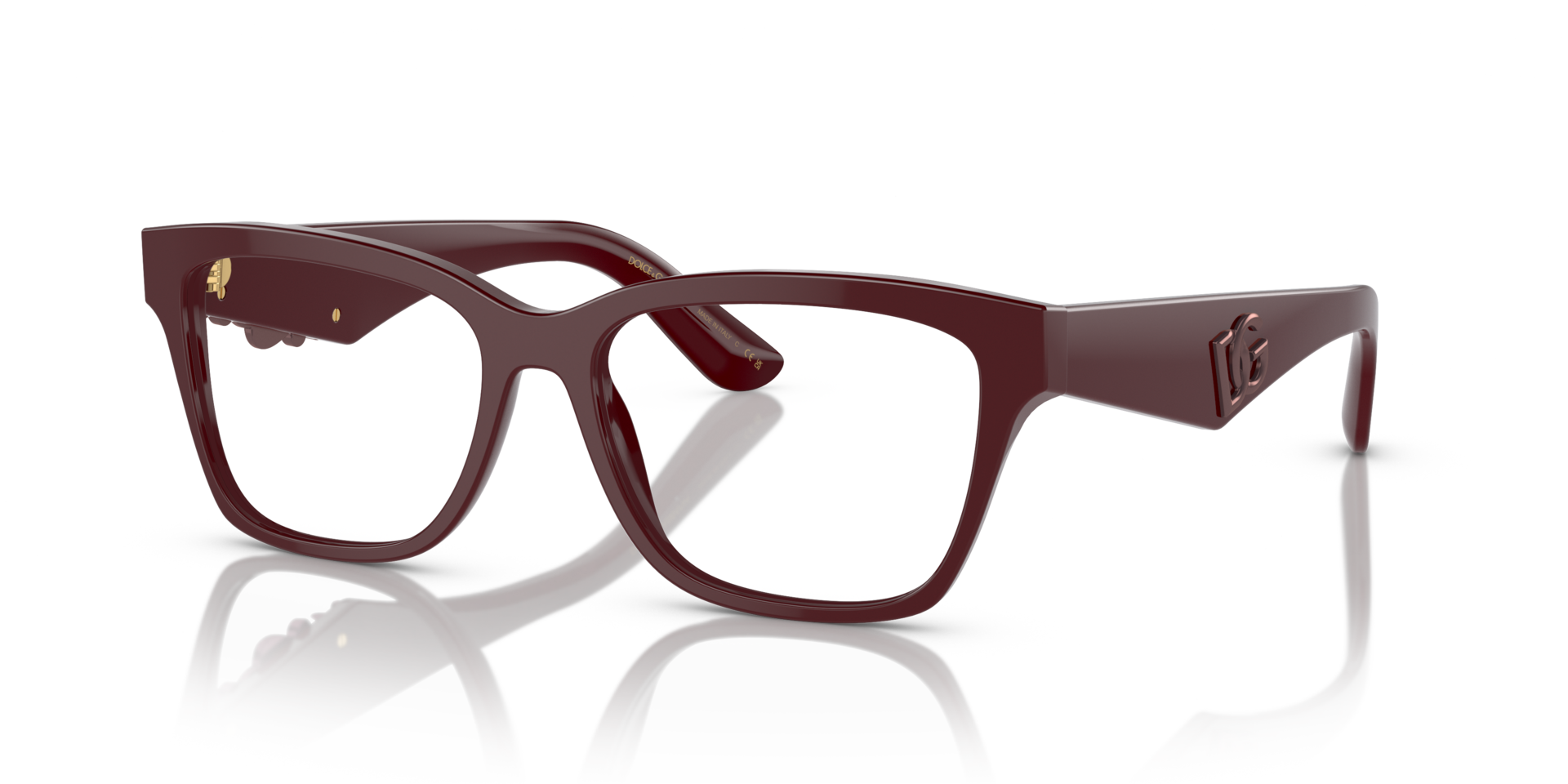 DG3370 Bordeaux AcetateEyeglass Frames for Glasses Direct, Angle View