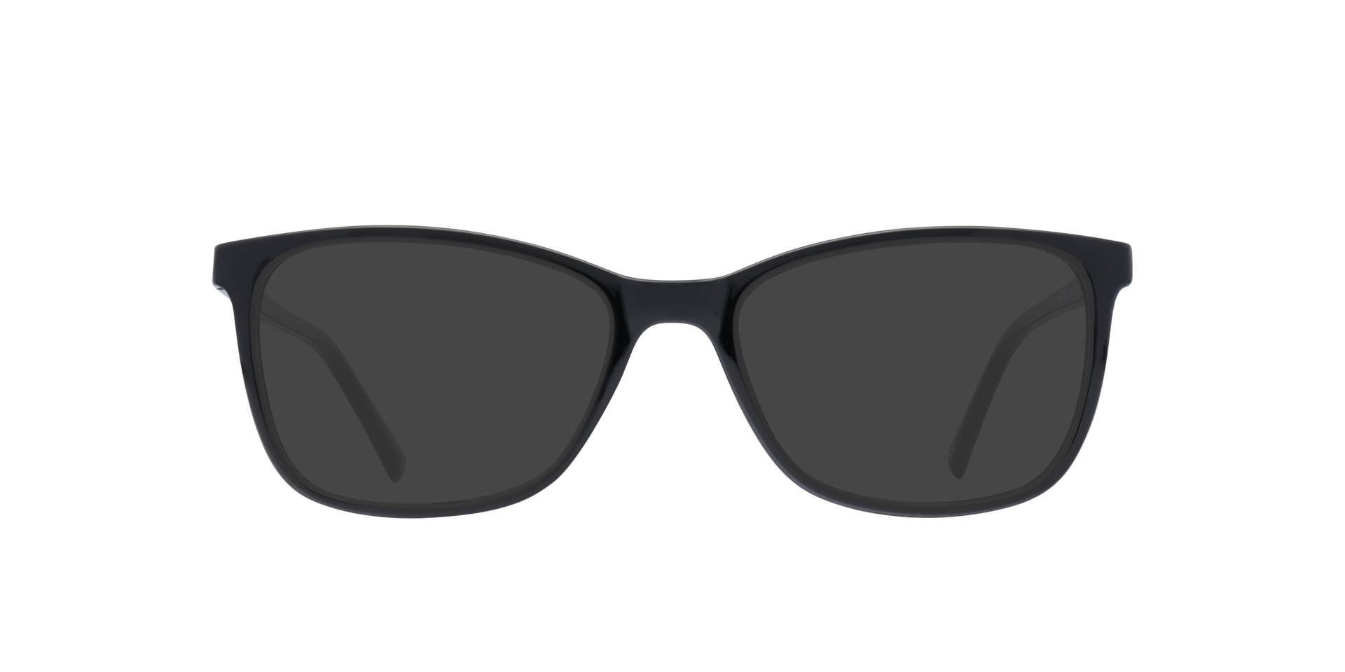 Leah Shiny Black PlasticEyeglass Frames for Glasses Direct, with Tinted Lenses