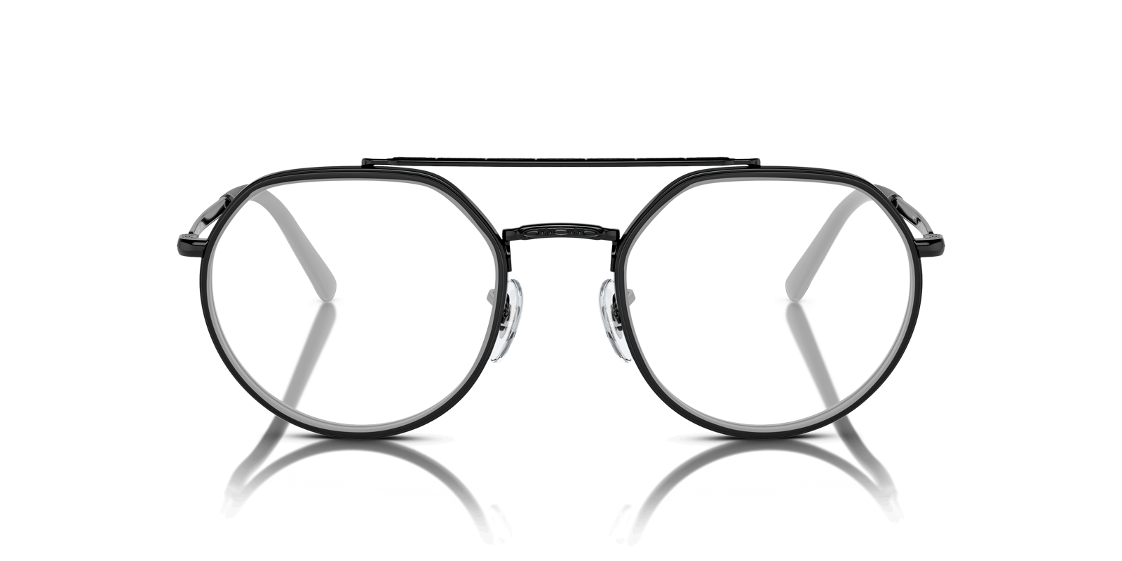 RB3765V Black MetalEyeglass Frames for Glasses Direct, Front View