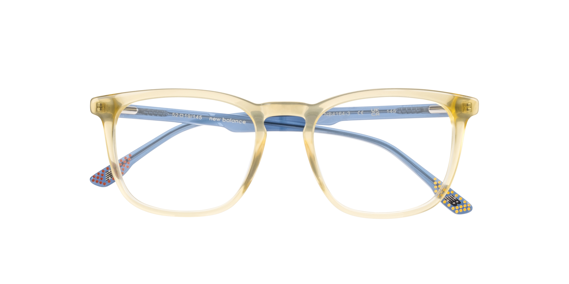 NB4164 Yellow AcetateSunglass Frames for Glasses Direct, Closed View