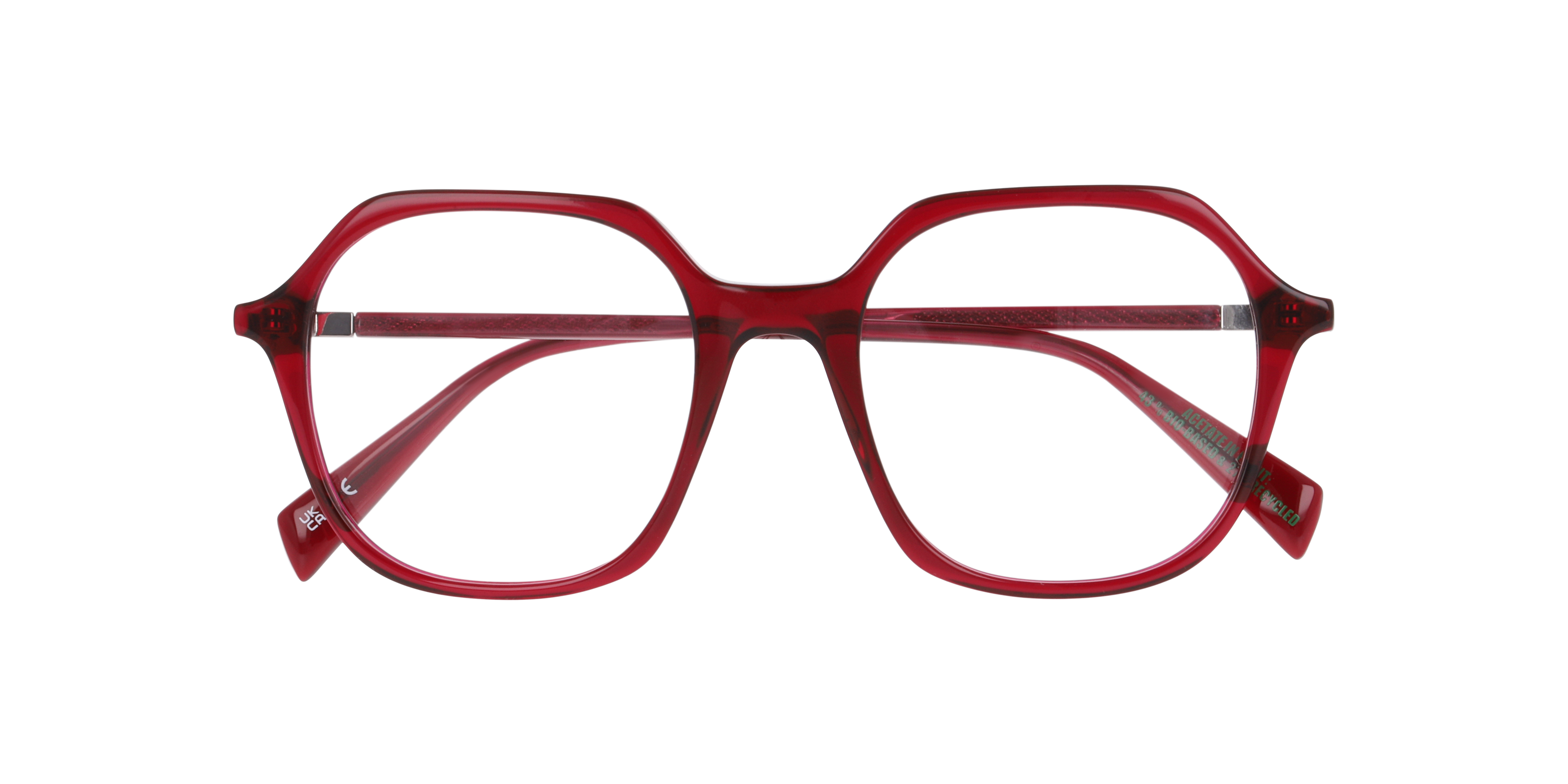 LV 1098 Red AcetateEyeglass Frames for Glasses Direct, Closed View
