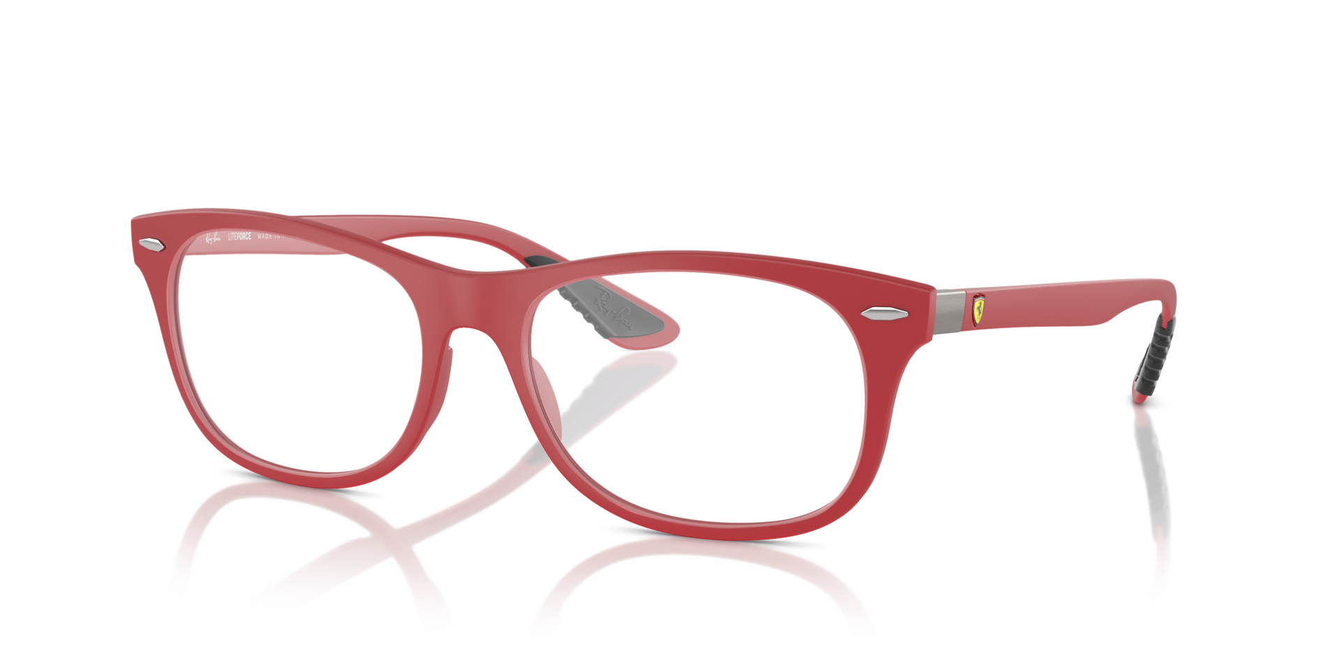 RB7307M Red PlasticEyeglass Frames for Glasses Direct, Angle View