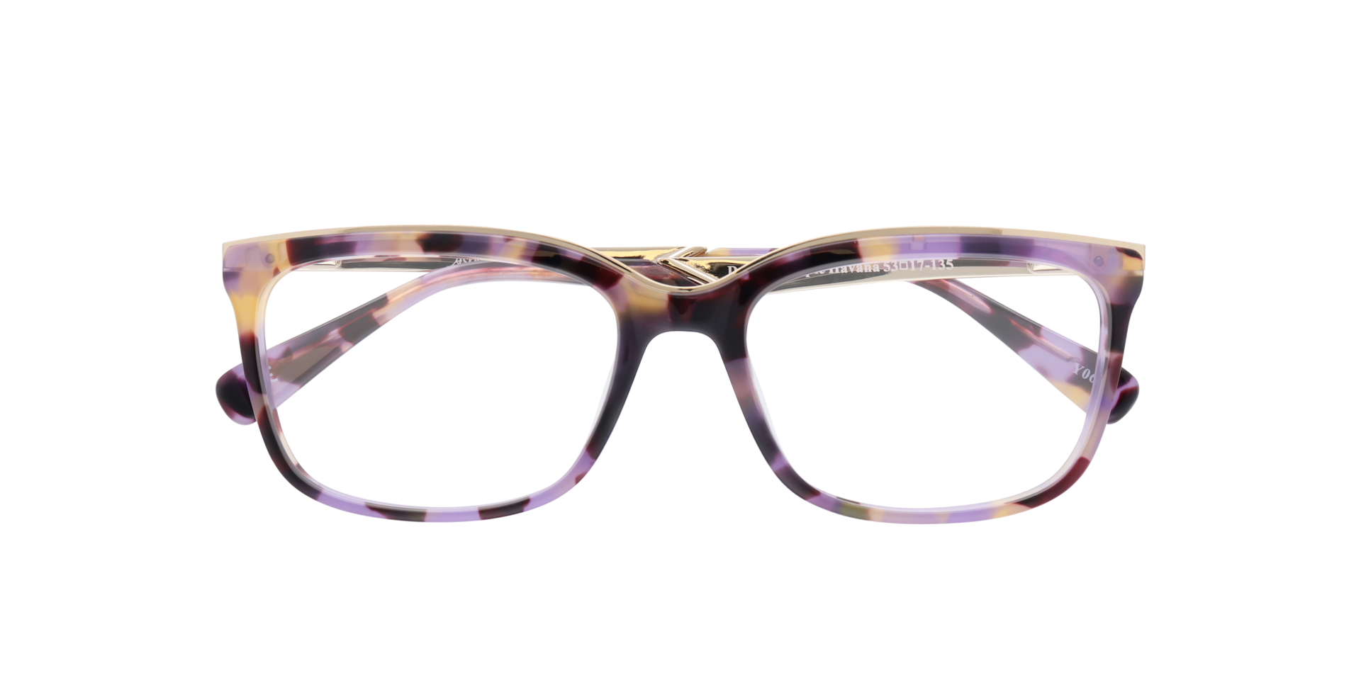 Delores Purple Havana AcetateEyeglass Frames for Glasses Direct, Closed View