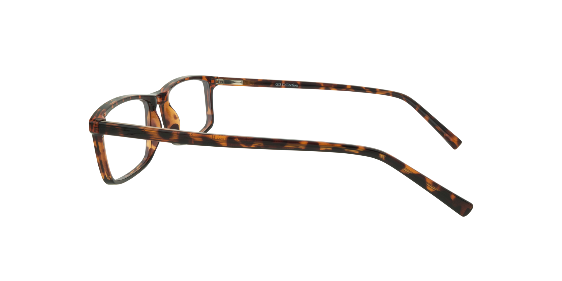 Jerry Shiny Havana PlasticEyeglass Frames for Glasses Direct, Side View