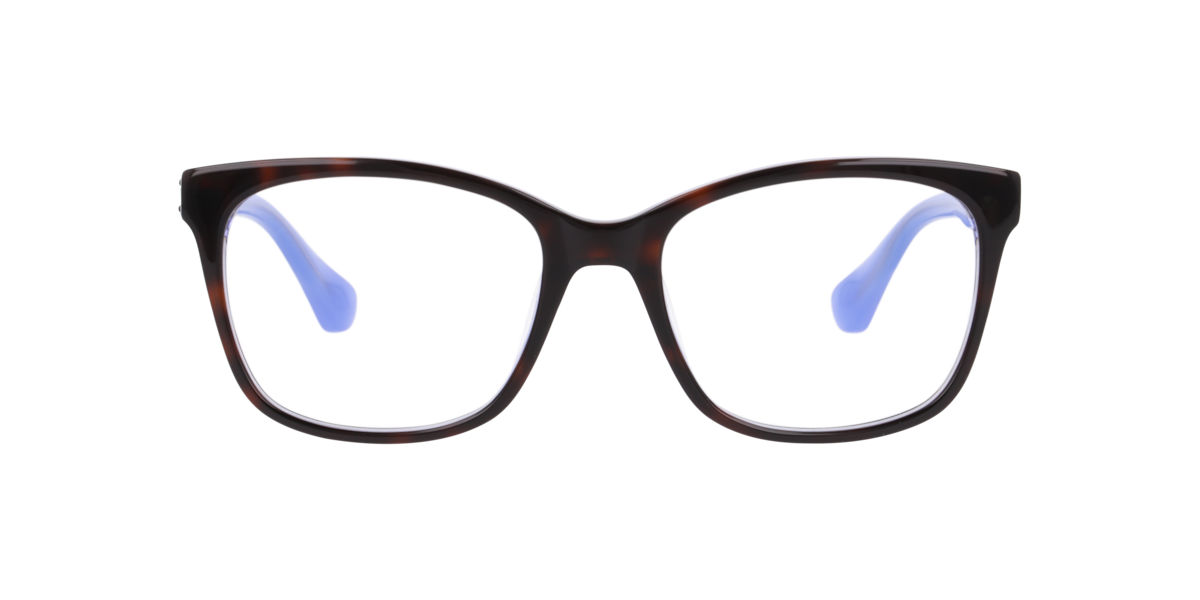 Kate Spade Women's Tortoise Blue Square Acetate Eyeglasses Online - Full Rim - Ks Carolan 2/G