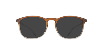 Gradient Brown Lake -  Plastic Sunglasses