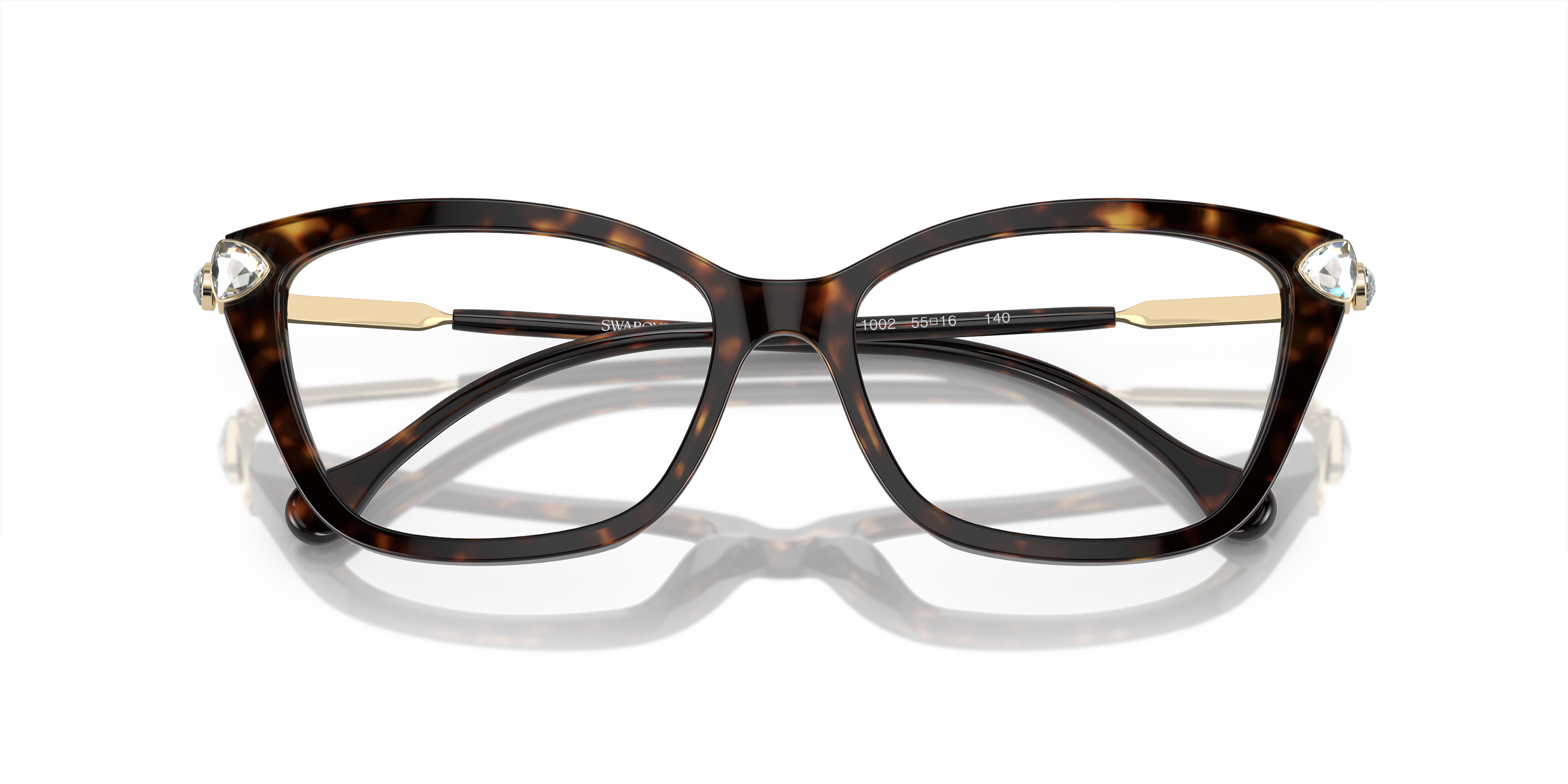 SK2011 Havana AcetateEyeglass Frames for Glasses Direct, Closed View