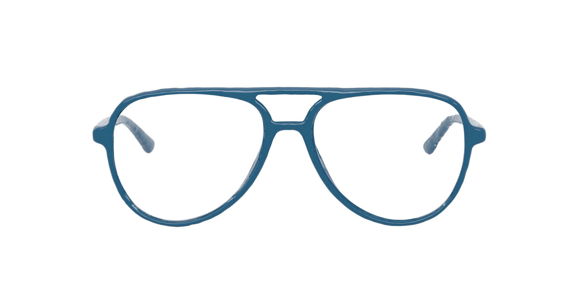 Miguel Blue PlasticEyeglass Frames for Glasses Direct, Front View