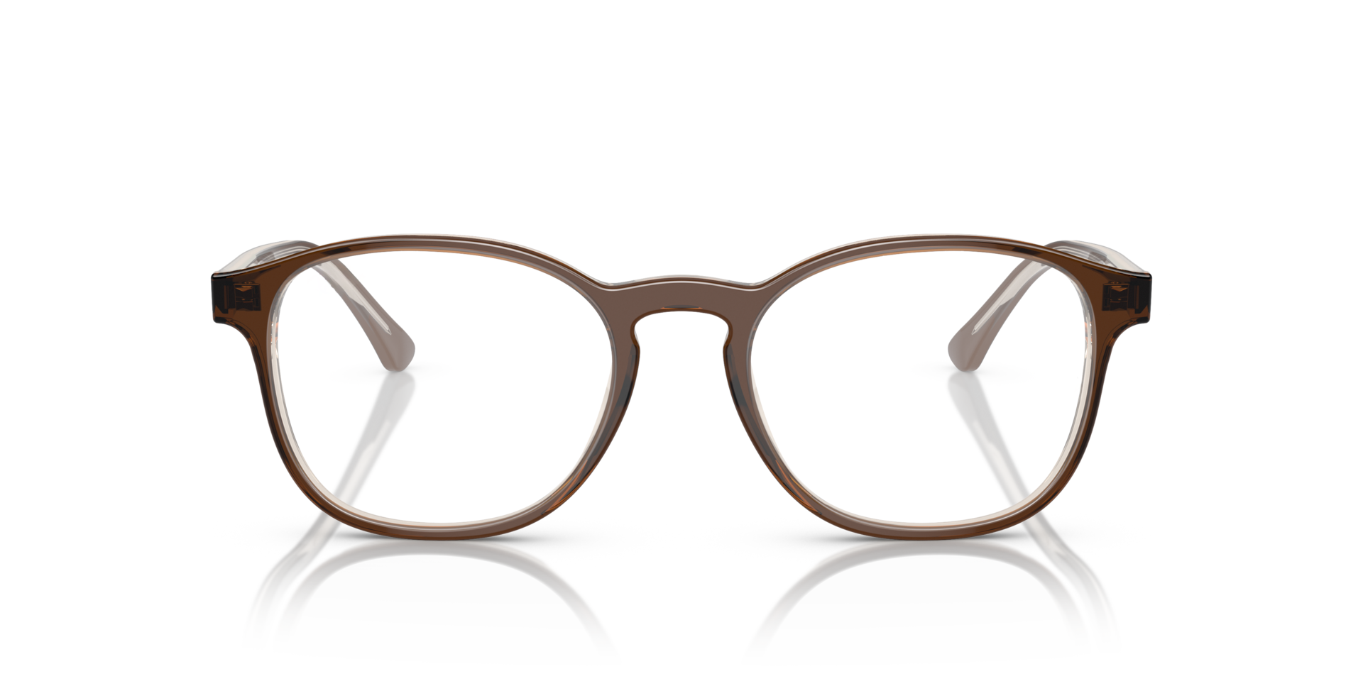 RB5417 Brown On Transparent Light Brown AcetateEyeglass Frames for Glasses Direct, Front View