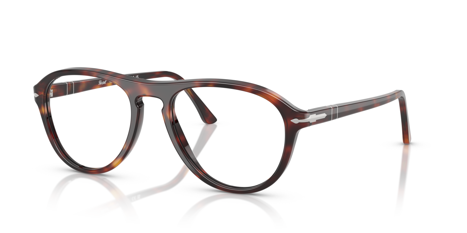 PO3371V Havana AcetateEyeglass Frames for Glasses Direct, Angle View