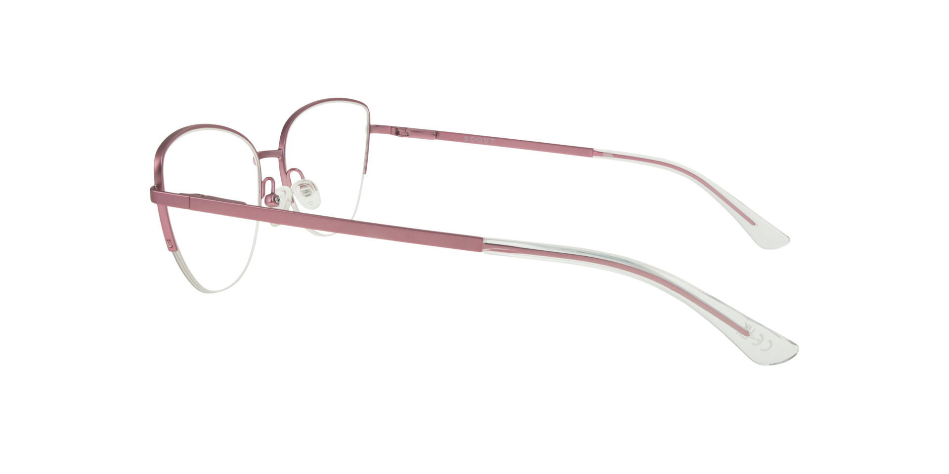 Lucia Pink & Crystal MetalEyeglass Frames for Glasses Direct, Side View