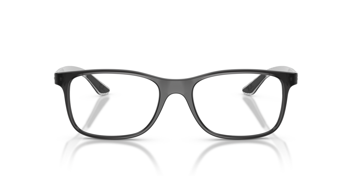 Ray - Ban Unisex Transparent Ray - Ban Rx8903 8061 Optical Frames Injected Grey Squared Normal - Image 5