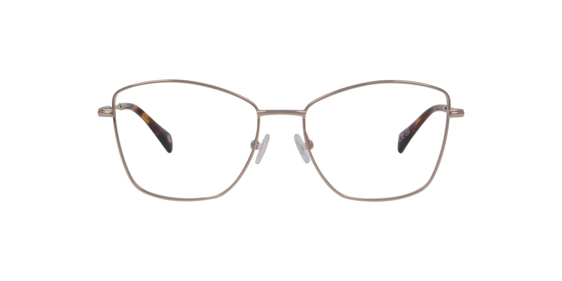 Merton Gold MetalEyeglass Frames for Glasses Direct, Front View