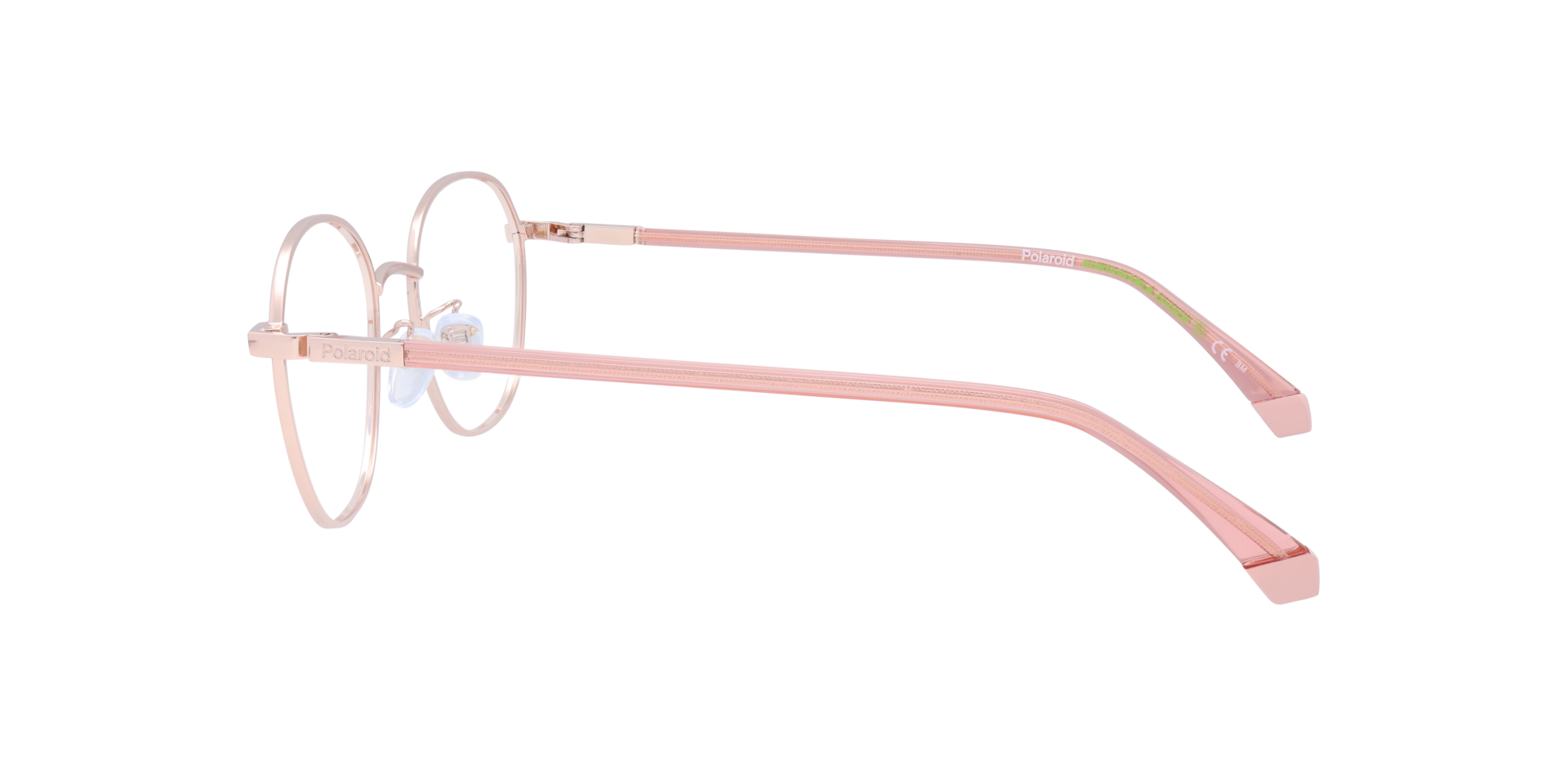 PLD D456/G Gold MetalEyeglass Frames for Glasses Direct, Side View