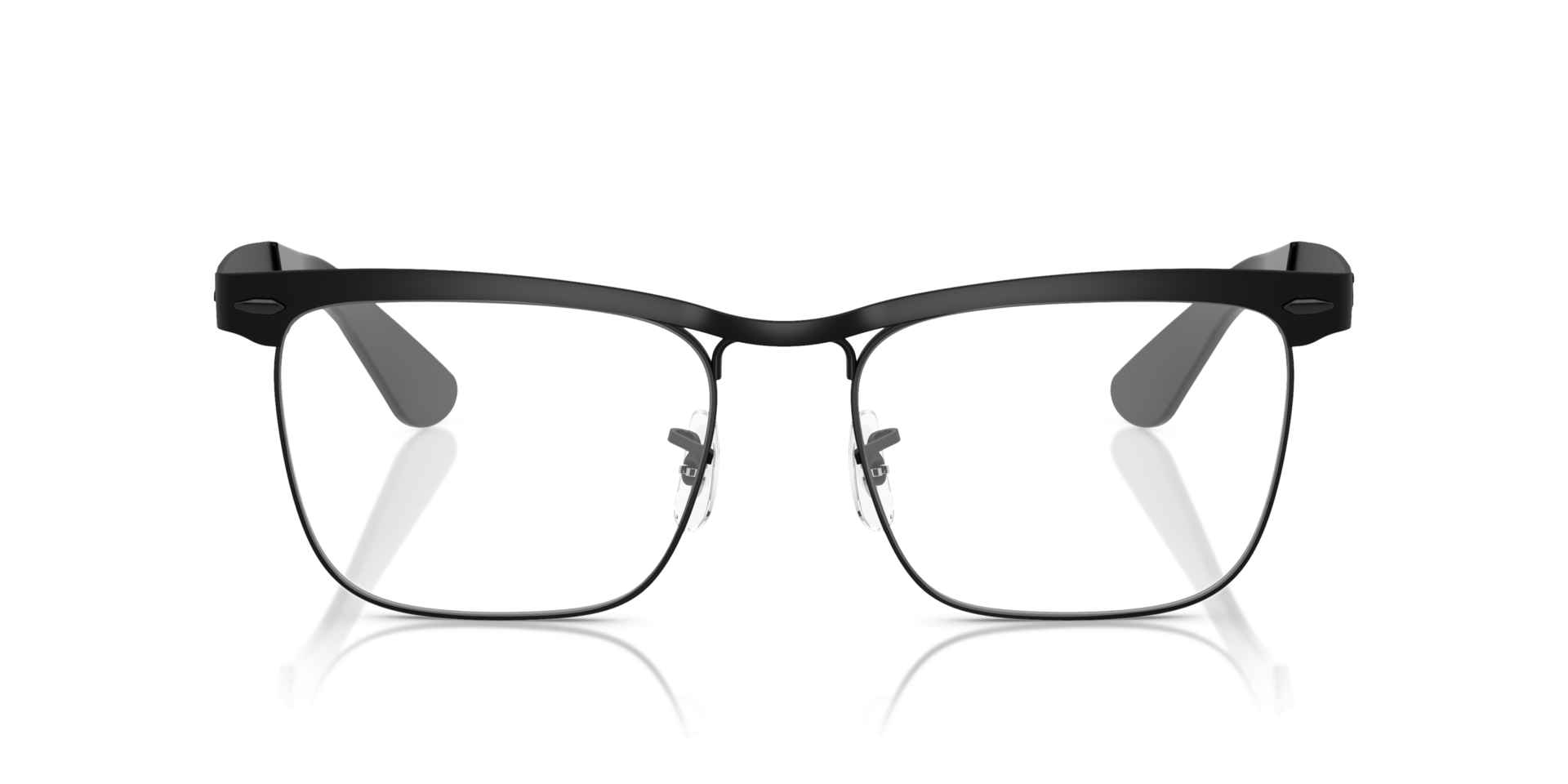 RB3875V Matte Black MetalEyeglass Frames for Glasses Direct, Front View
