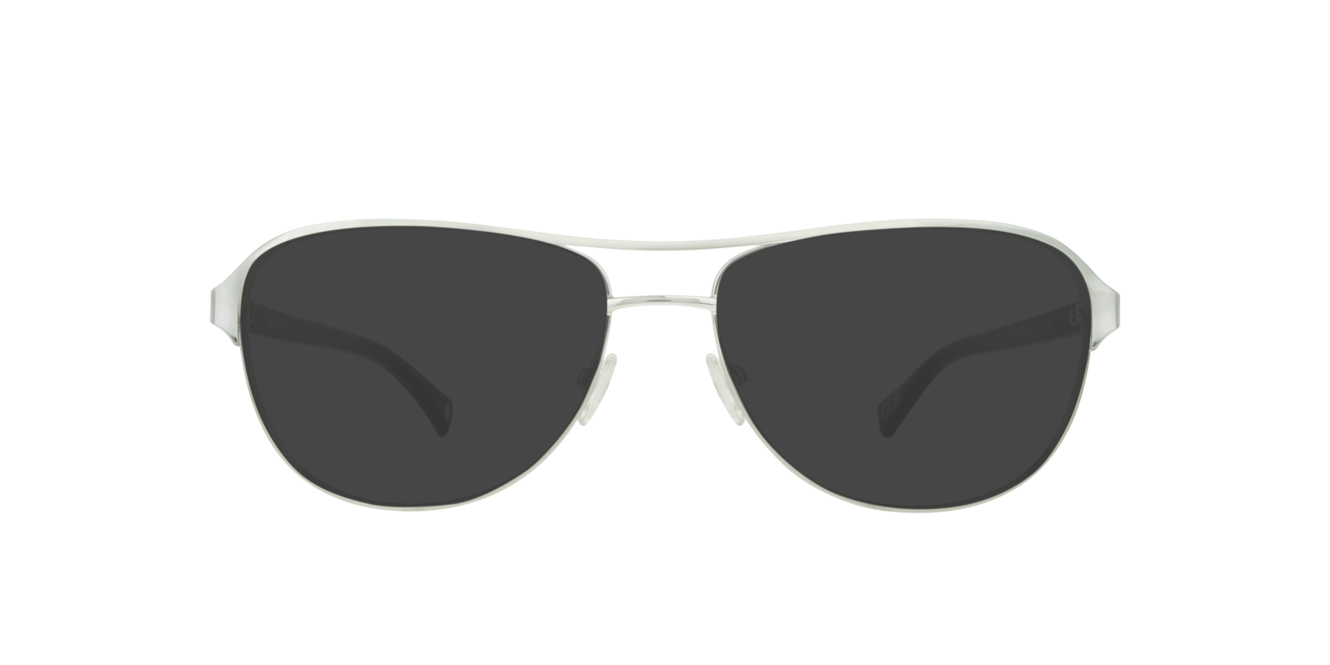Redford Shiny Silver & Black MetalEyeglass Frames for Glasses Direct, with Tinted Lenses