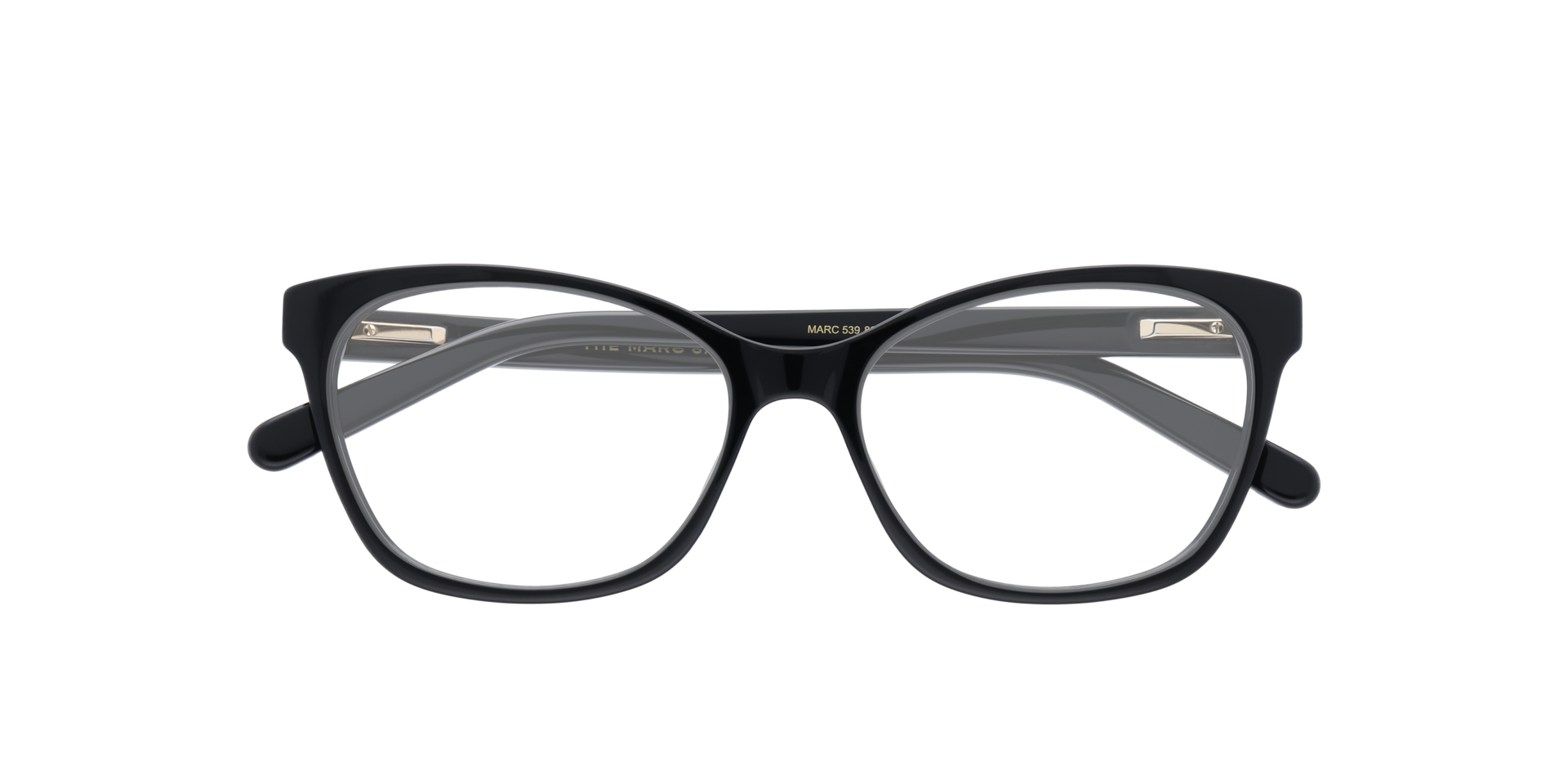 MARC 539 Black AcetateEyeglass Frames for Glasses Direct, Closed View