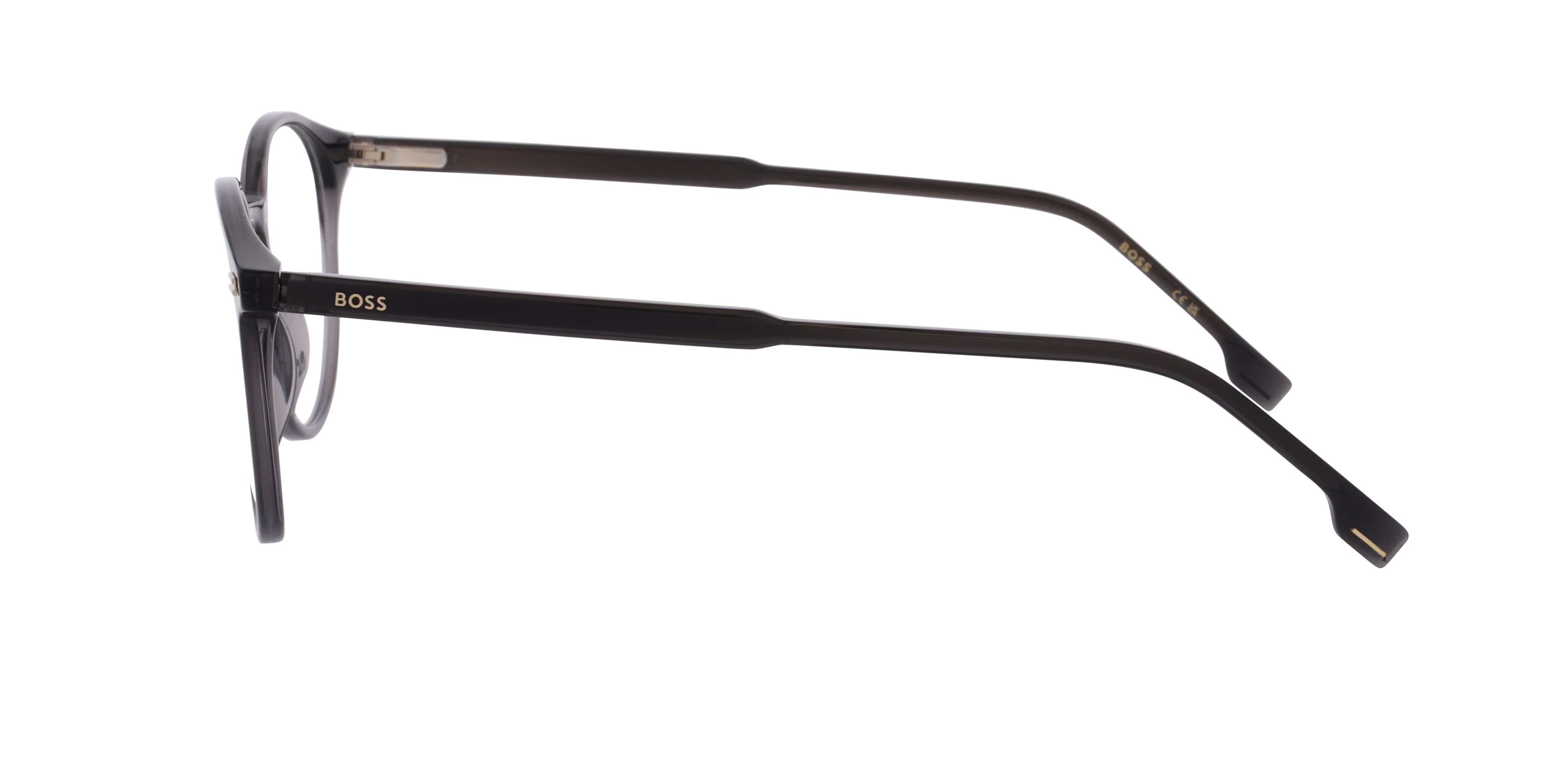 BOSS 1885 Grey AcetateEyeglass Frames for Glasses Direct, Side View
