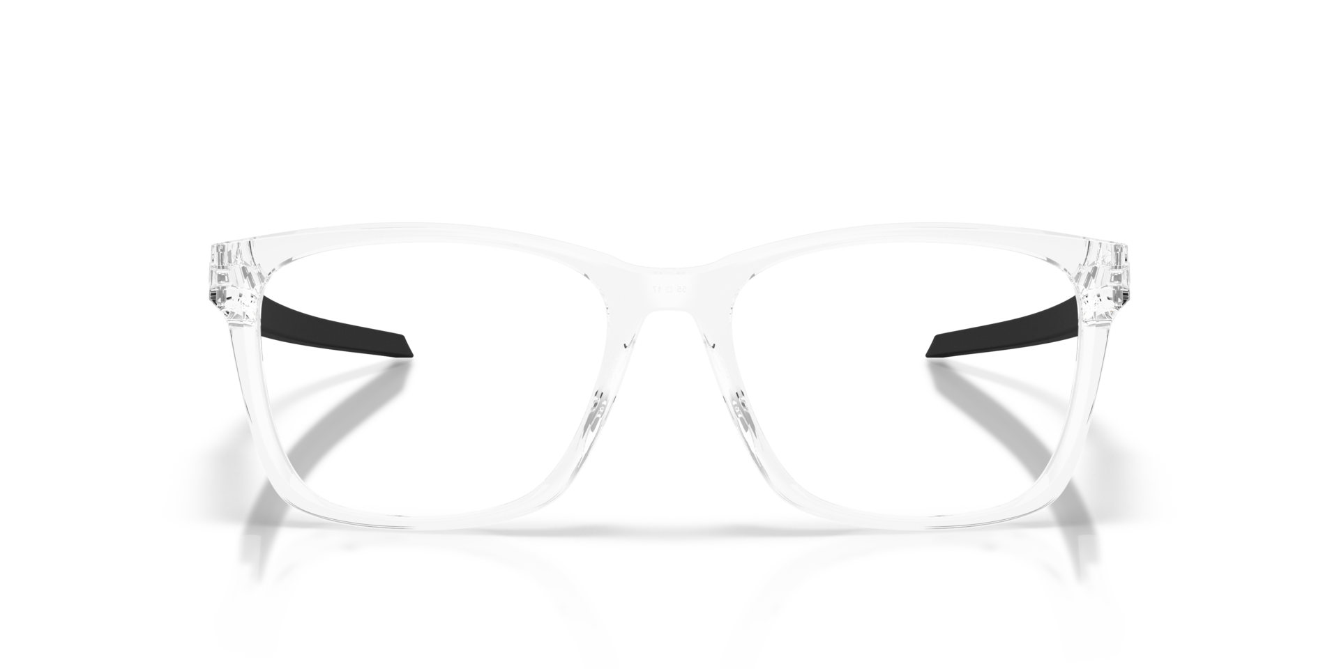 Paracord X Polished Clear PlasticEyeglass Frames for Glasses Direct, Front View