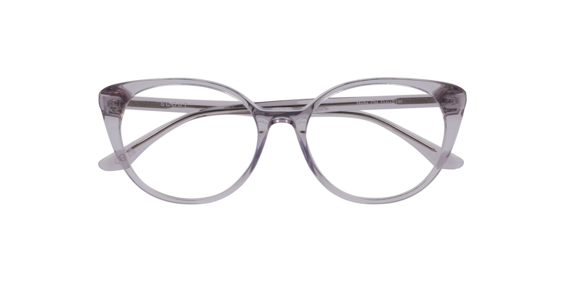 Madra Crystal Purple AcetateEyeglass Frames for Glasses Direct, Closed View