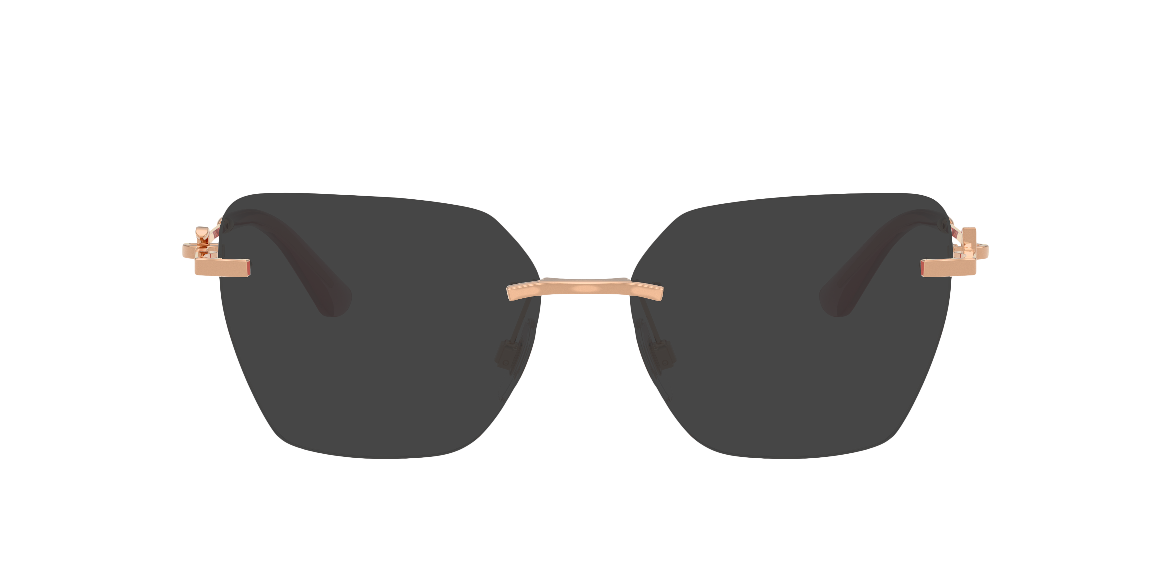DG1363 Rose Gold MetalEyeglass Frames for Glasses Direct, with Tinted Lenses