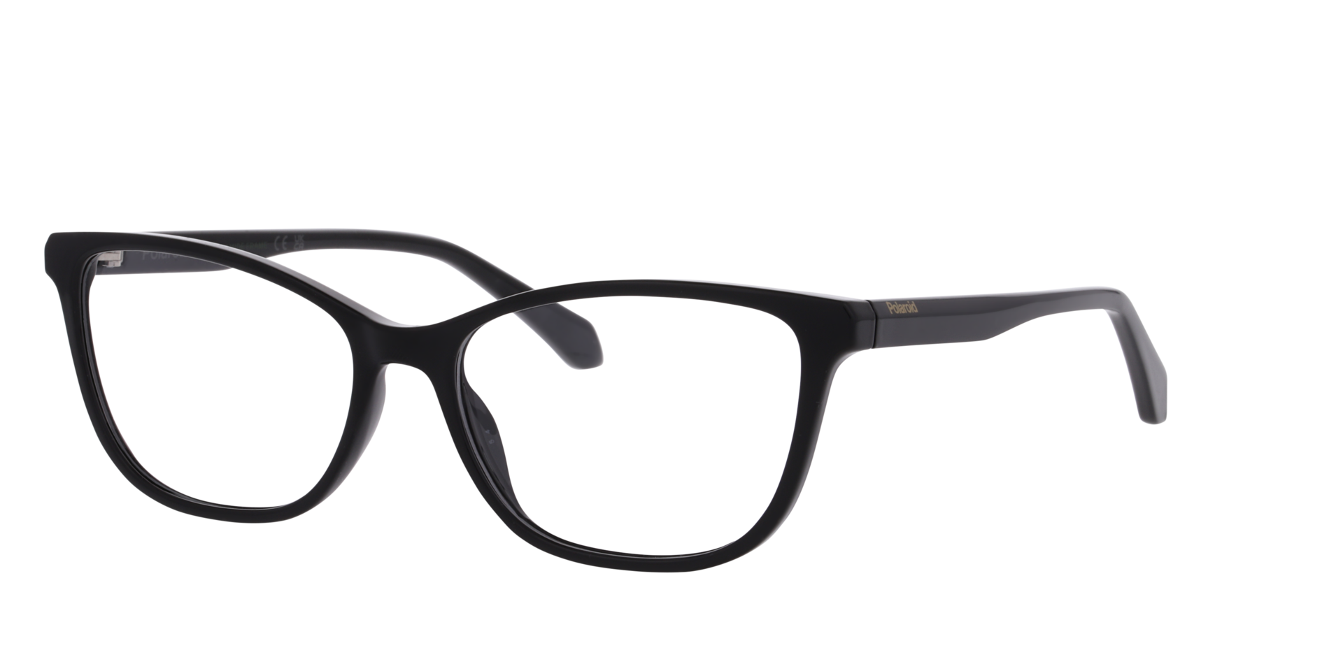 PLD D597 Black PlasticEyeglass Frames for Glasses Direct, Angle View