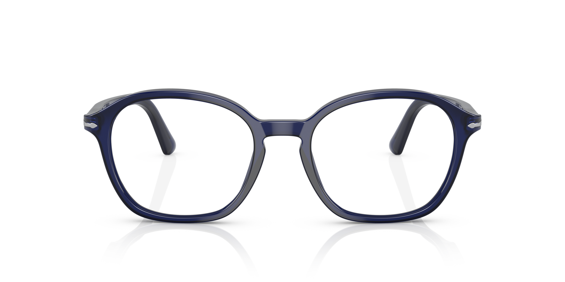 PO3296V Blue AcetateEyeglass Frames for Glasses Direct, Front View