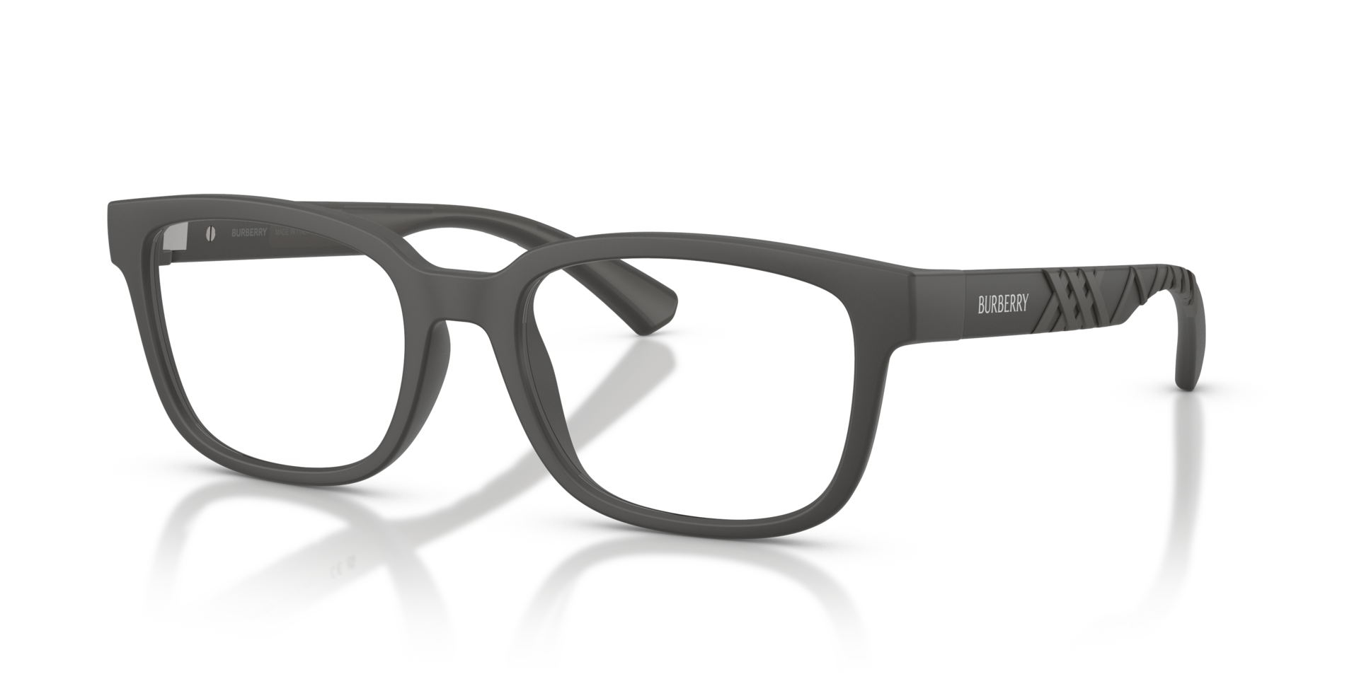 BE2451U Matte Grey PlasticEyeglass Frames for Glasses Direct, Angle View