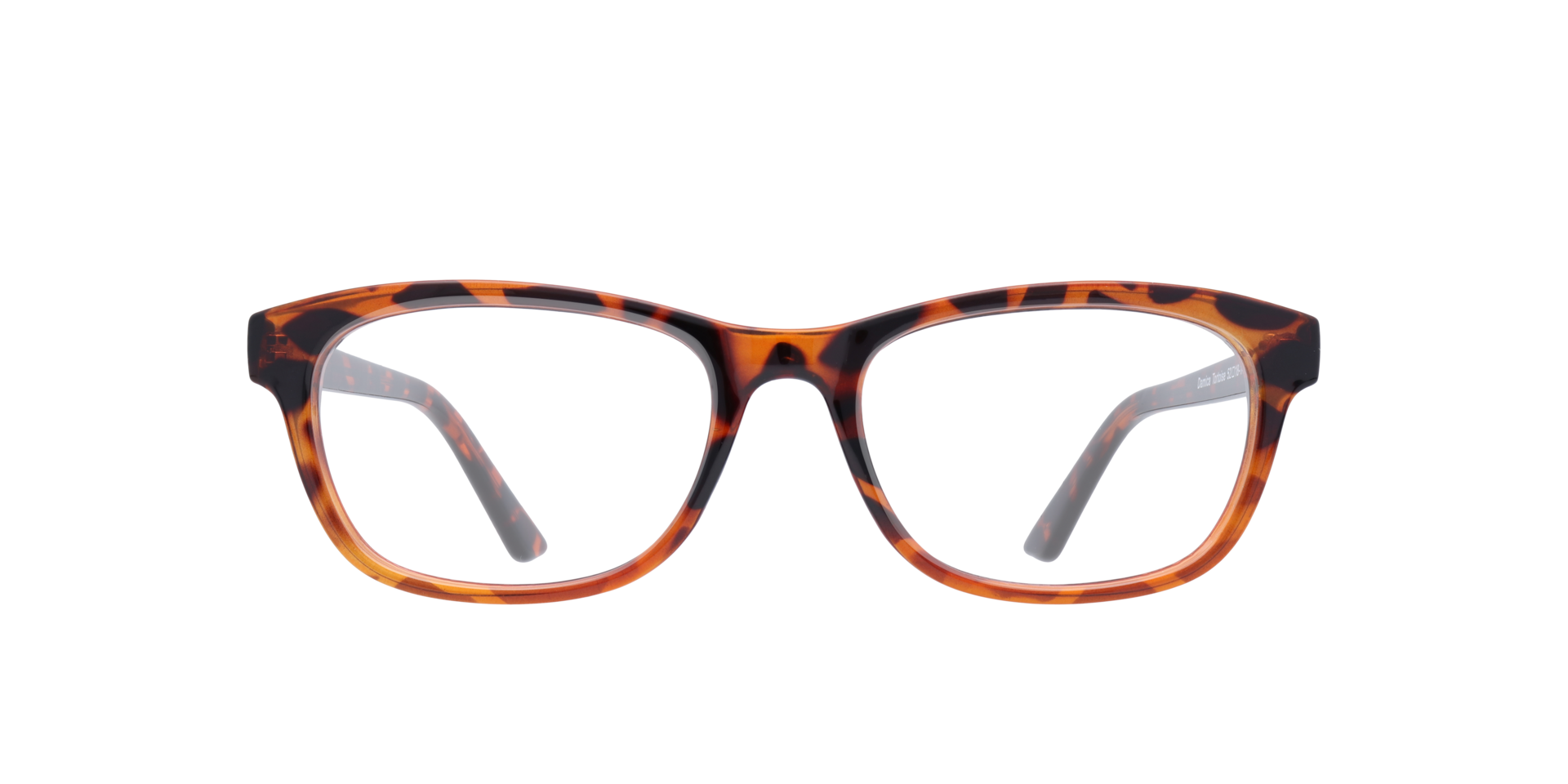 Damica Tortoise PlasticEyeglass Frames for Glasses Direct, Front View