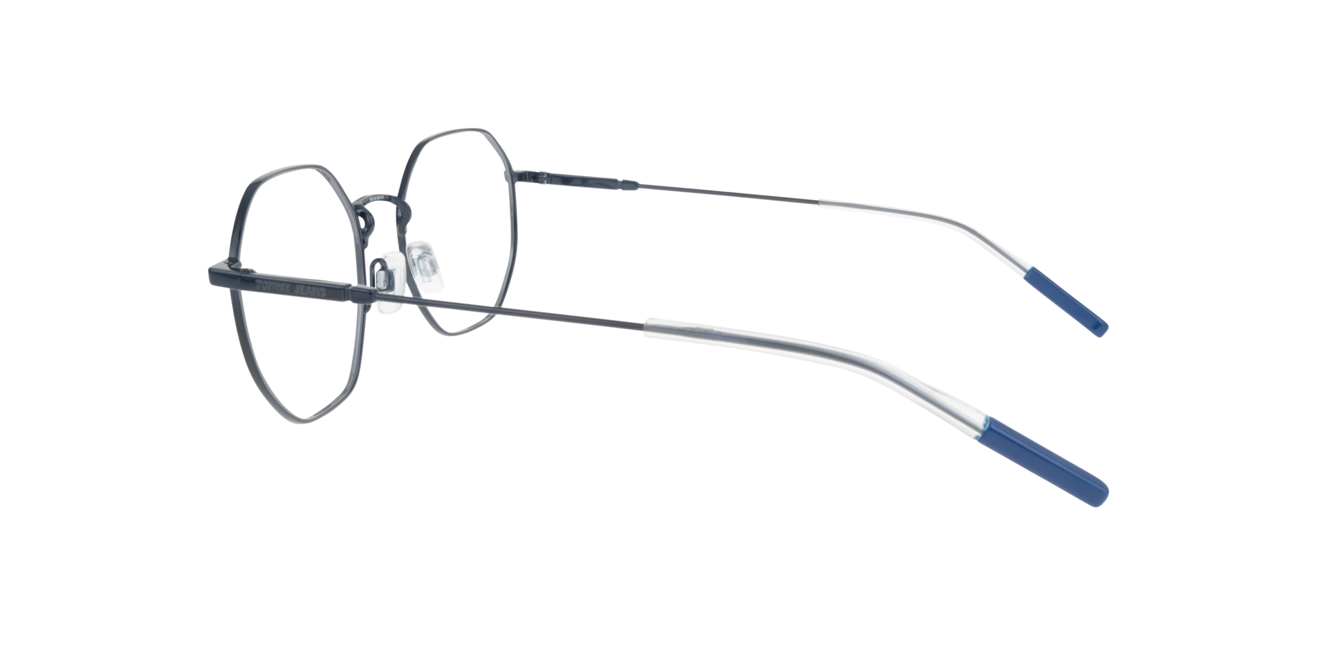 TJ 0096 Blue MetalSunglass Frames for Glasses Direct, Side View