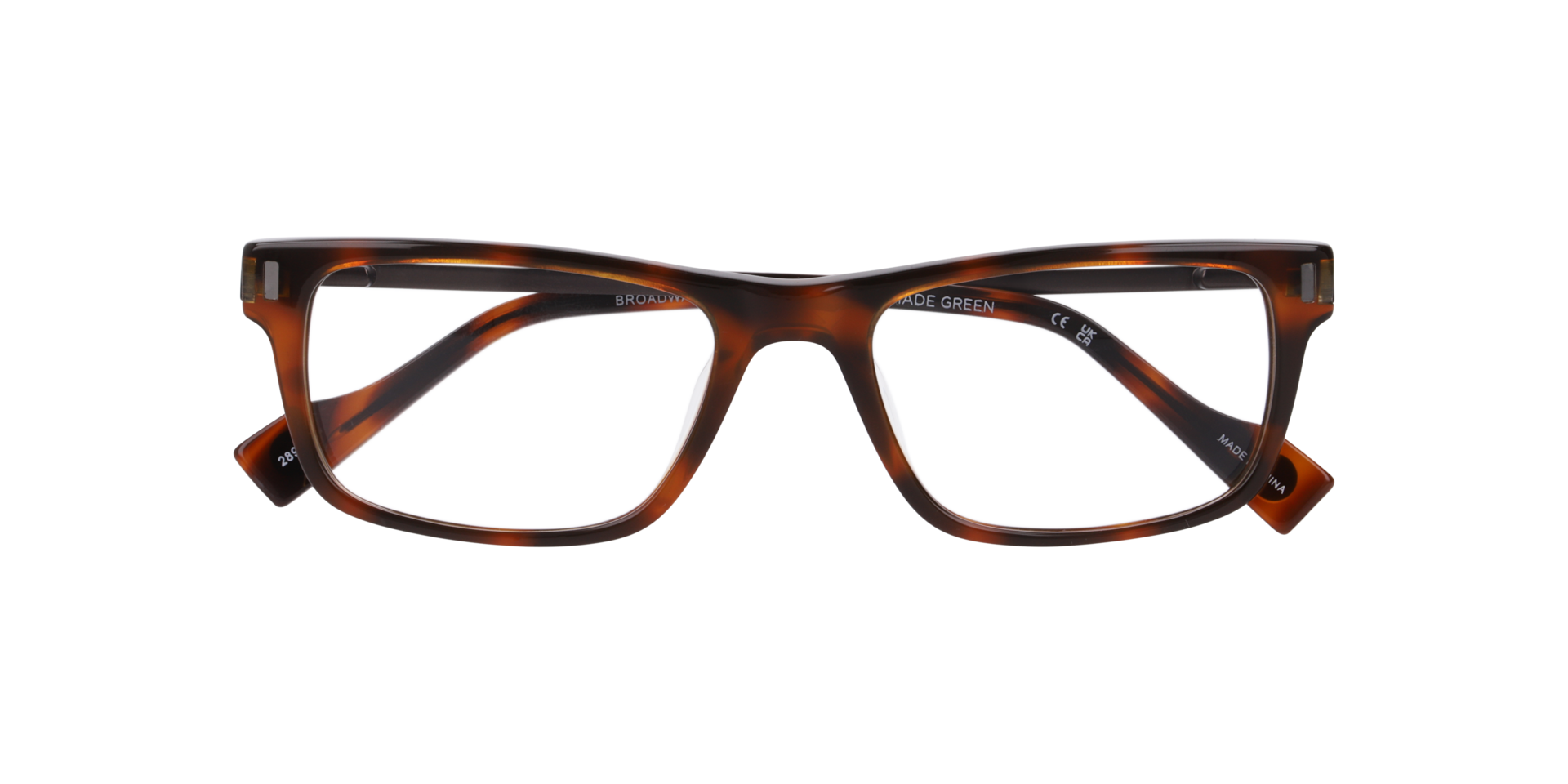 Bsbroadway Tortoise AcetateEyeglass Frames for Glasses Direct, Closed View