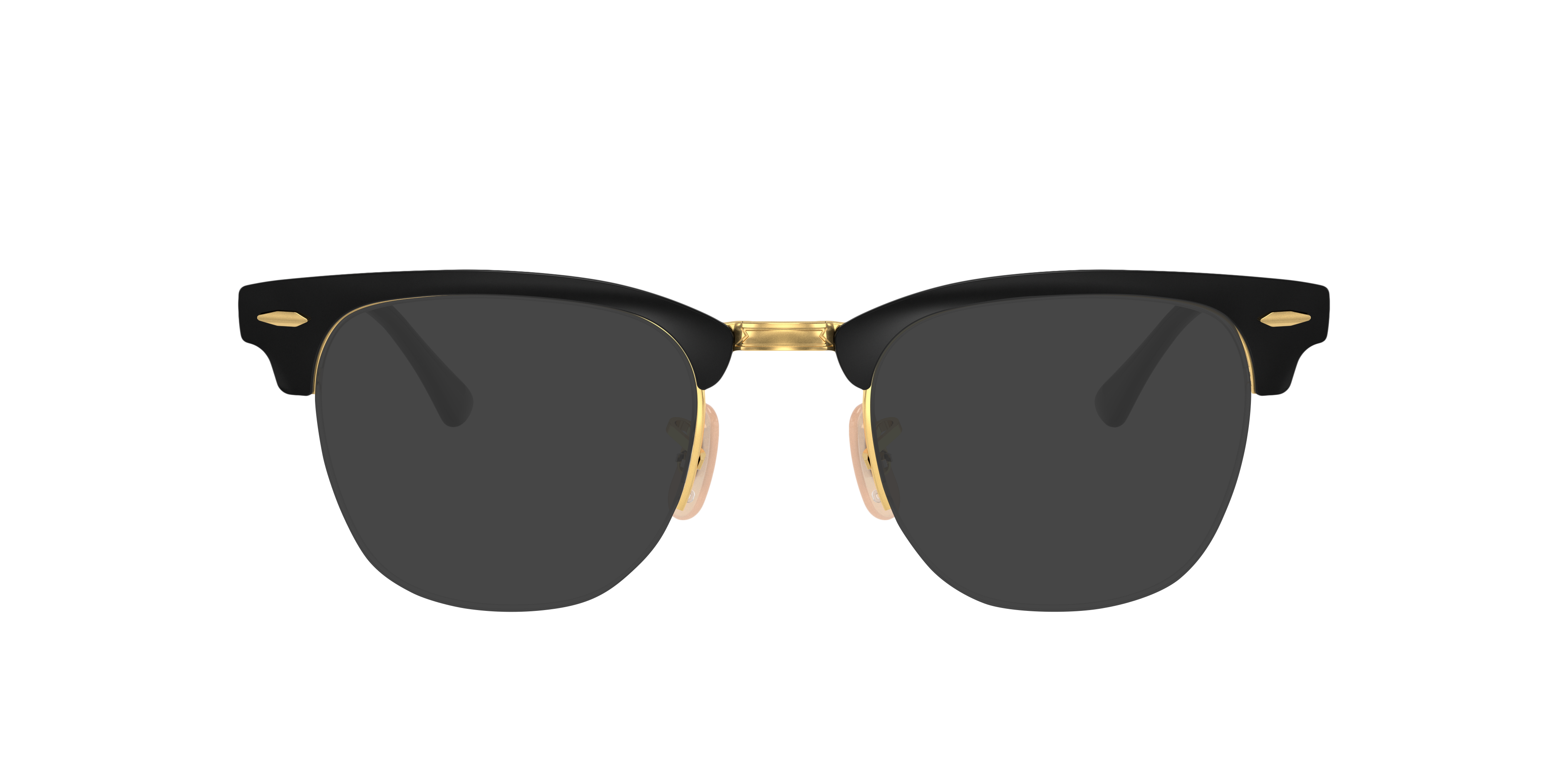 RB3716VM Black On Gold MetalEyeglass Frames for Glasses Direct, with Tinted Lenses