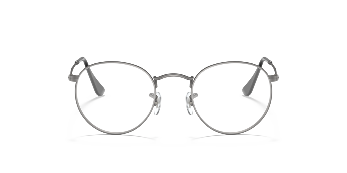 Ray-Ban Unisex Gunmetal Round Metal Eyeglasses Online - Full Rim - Rb3447v