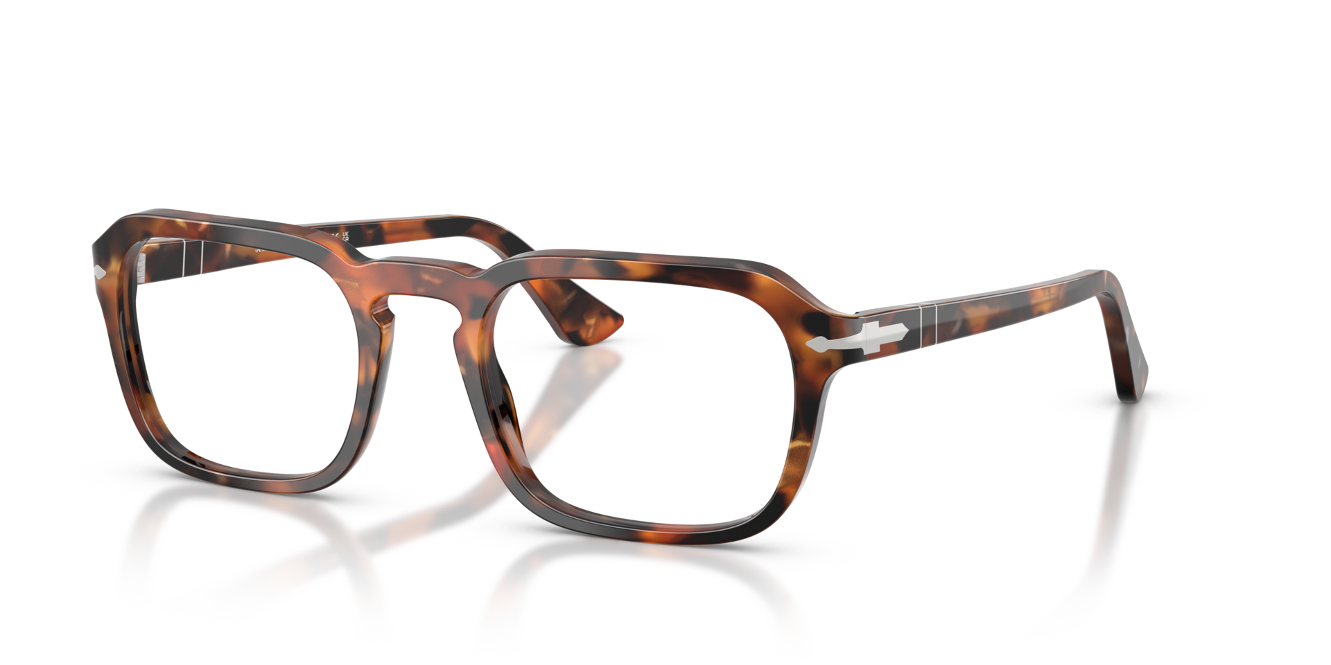 PO3390V Tortoise Brown & Pearl Brown AcetateEyeglass Frames for Glasses Direct, Angle View